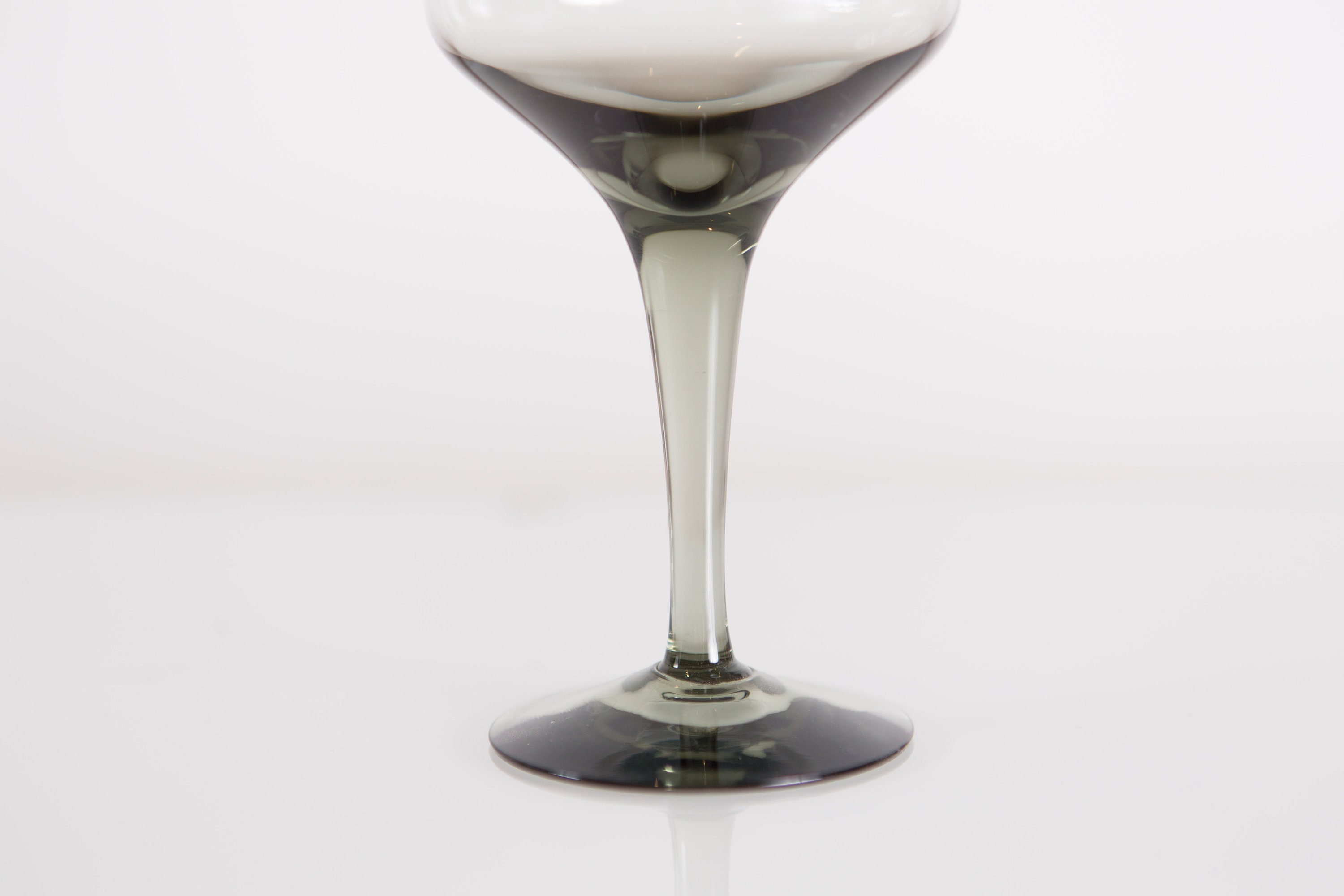 Smoke Grey Apéritif Glass Vintage Orrefors Rhapsody Wine Glass (MCM
