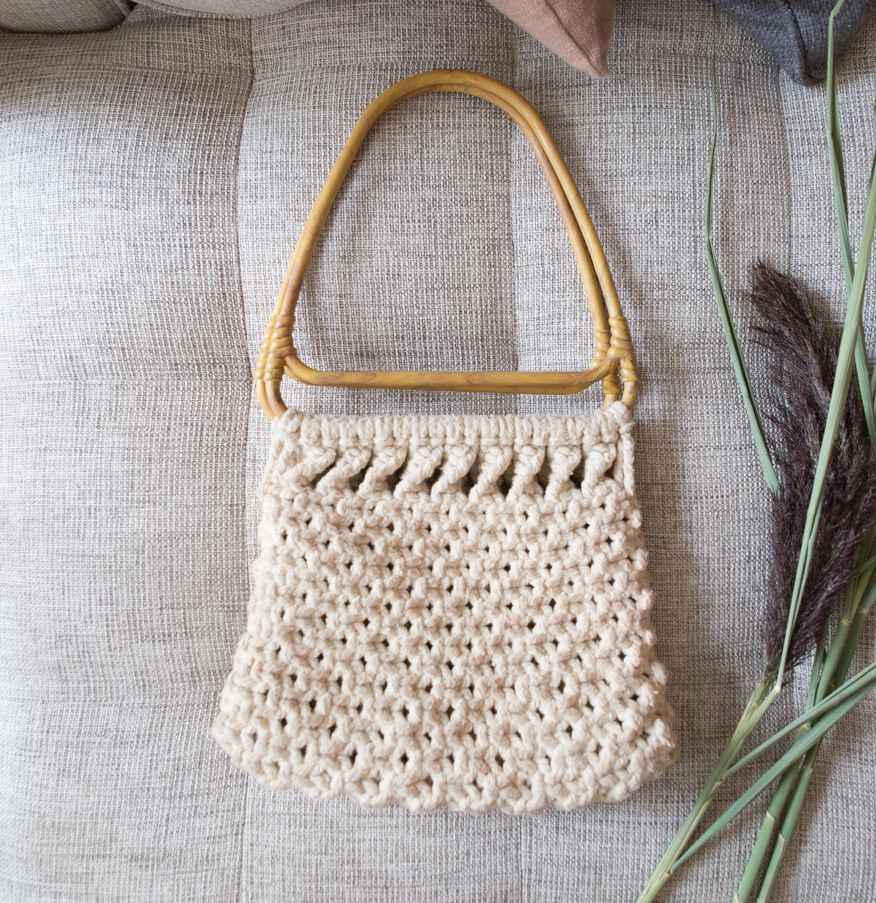 Crochet Tassel Handbag Straw Envelope Clutch Bag Cotton Macrame Purse –  BAGS BAZAAR