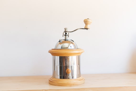 Coffee Bean Grinder Coffee Maker Mill Manual Hand Crank Wooden