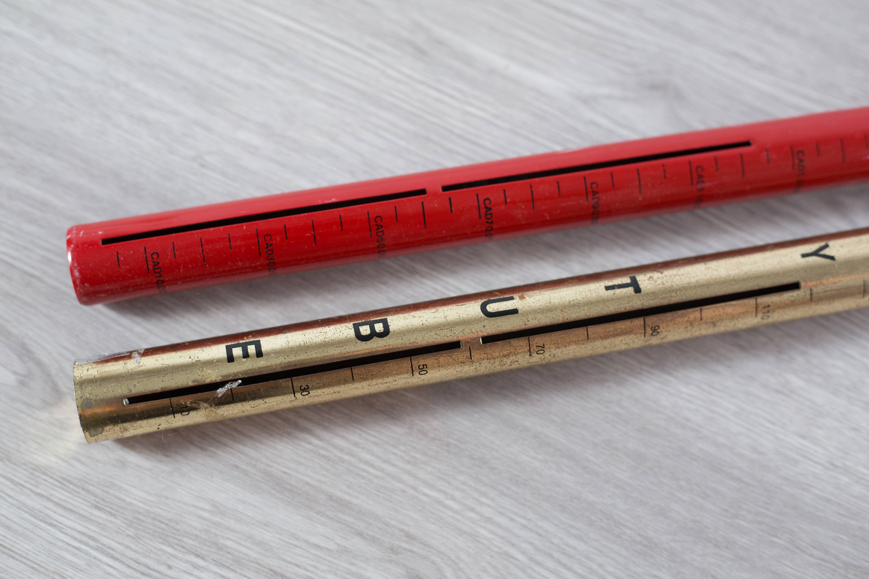 Vintage Loonie Tube / Canadian Dollar Gold Coin Storage Tube