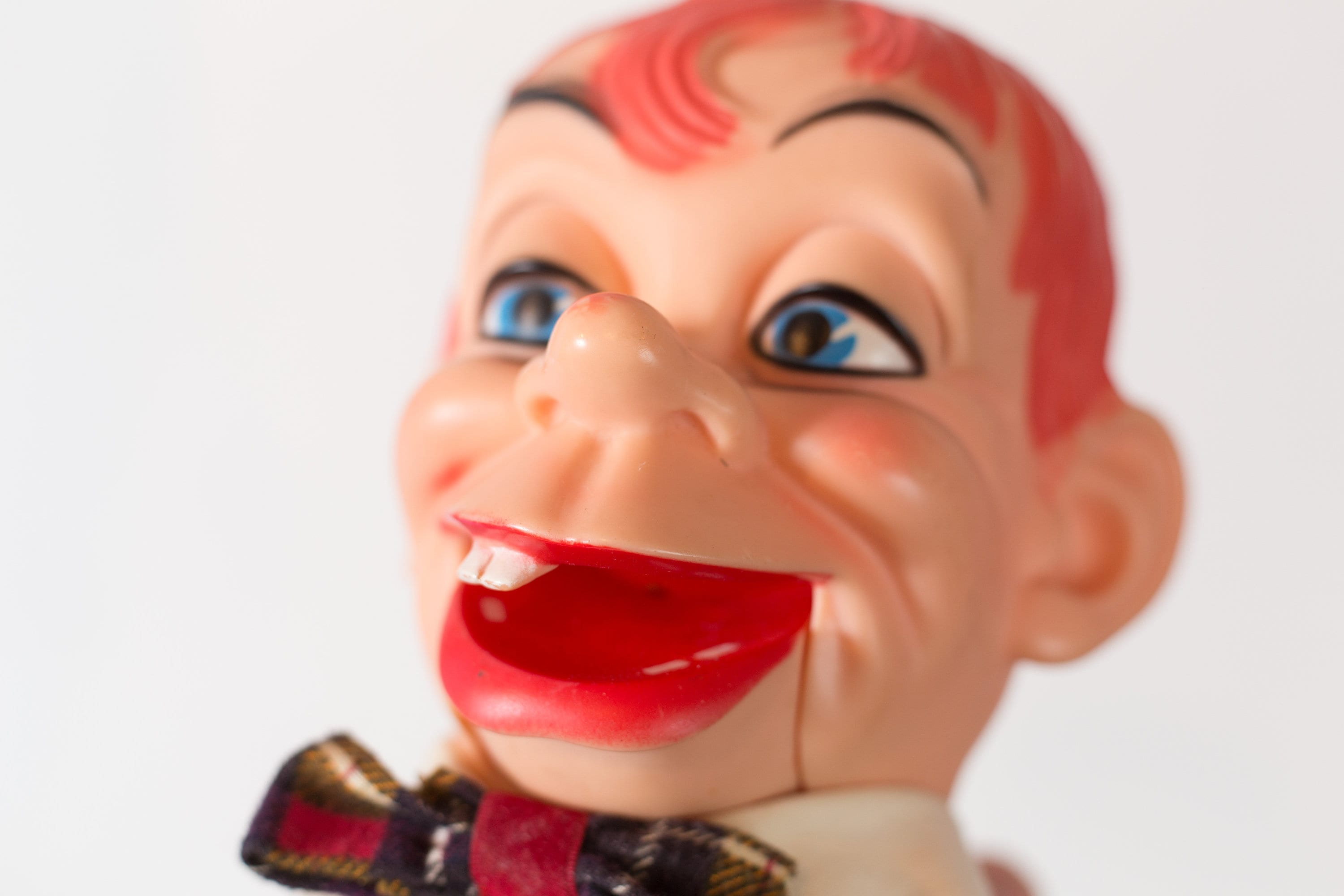 Vintage Ventriloquist Doll Red Headed Hand Puppet Mortimer Snerd