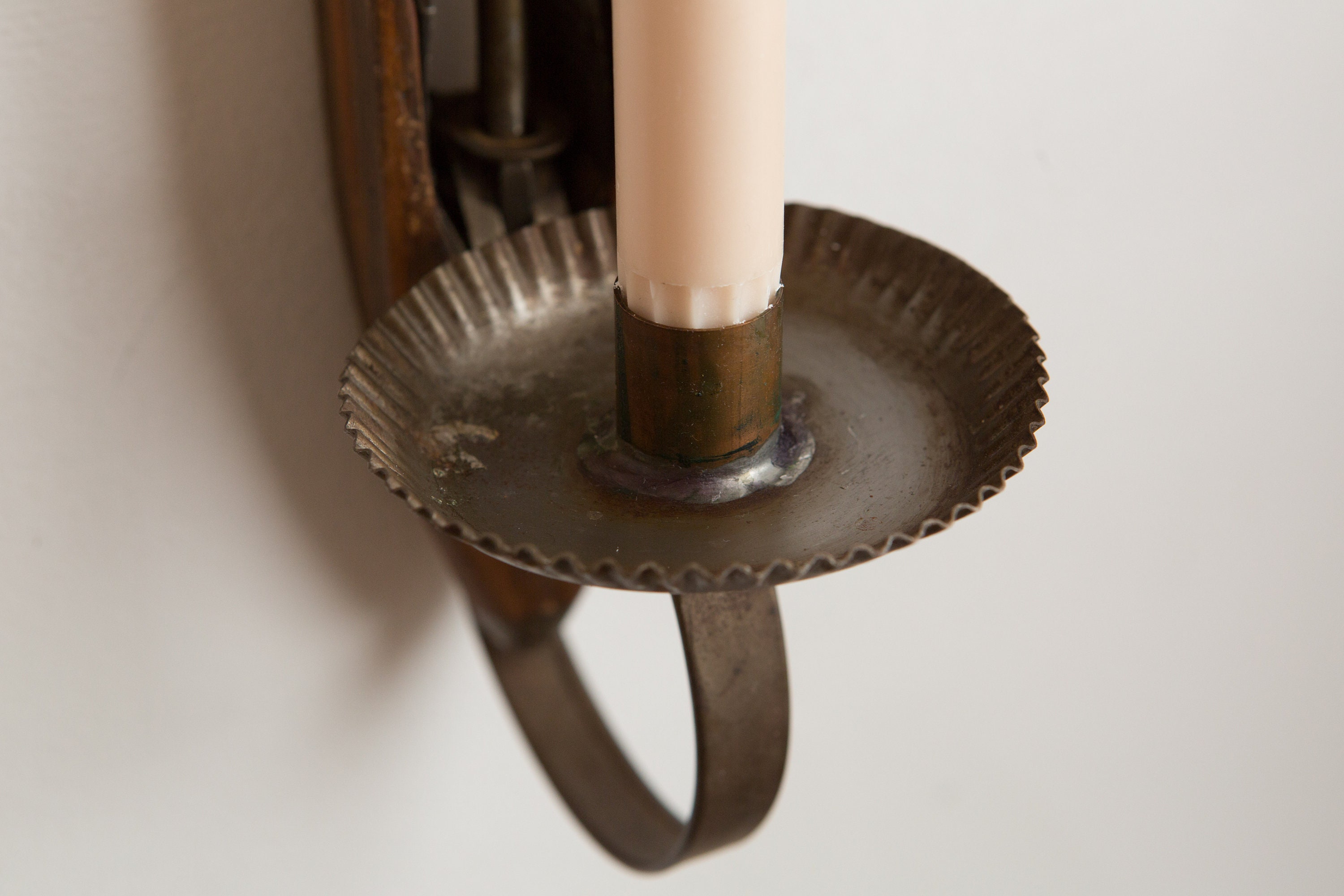 Upcycled Candle Holder Repurposed Wood Spool Wood Candlestick