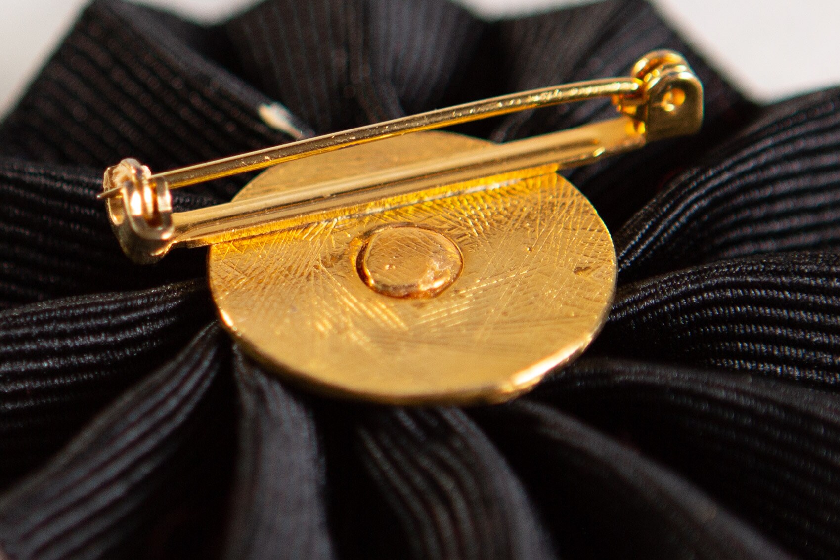 Vintage Black Hat Brooch With Gold Detailing Clip on Costume Etsy UK