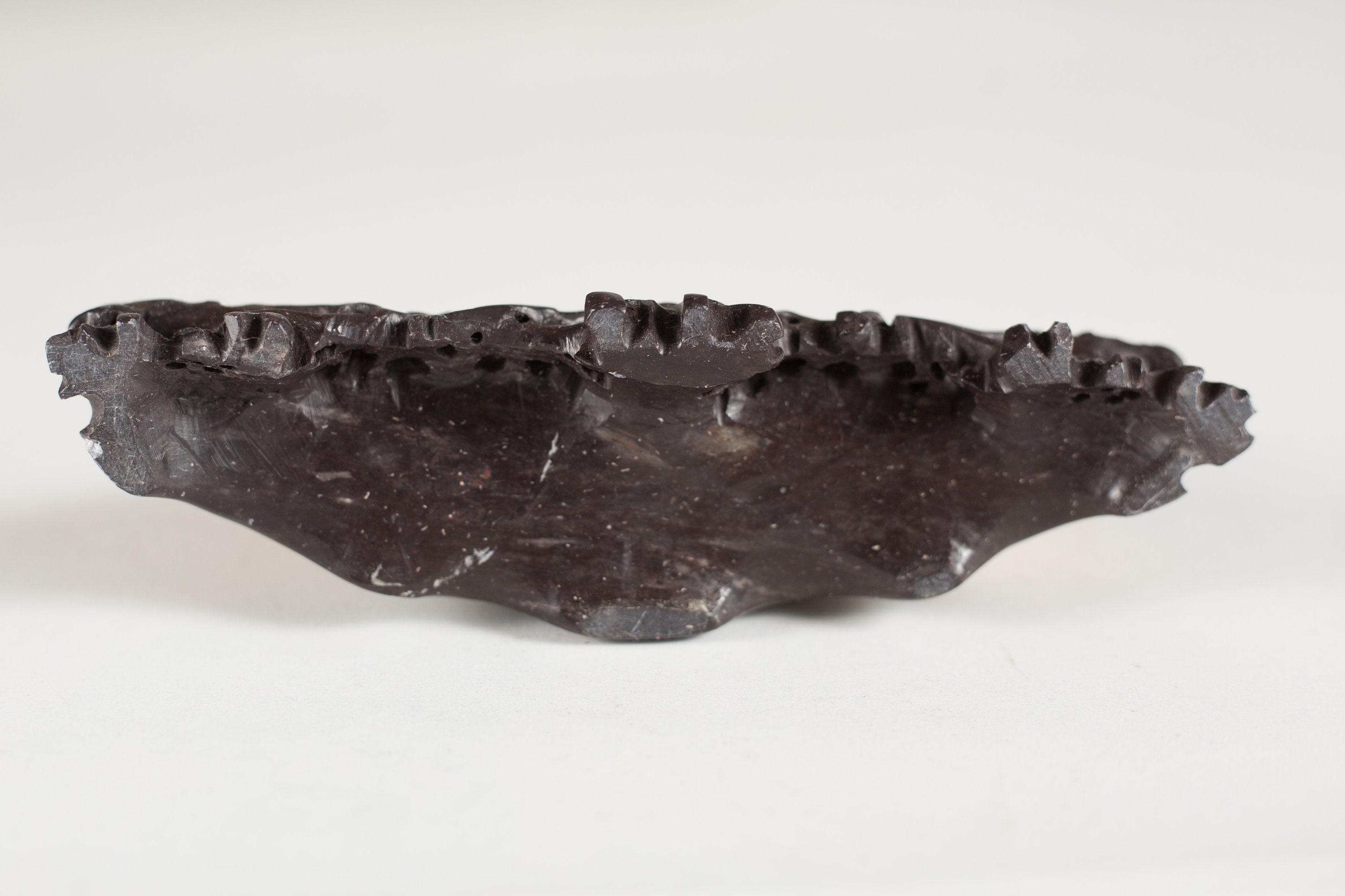 Chinese Carved Shoushan Stone Village and Trees Ombre Asian Stone