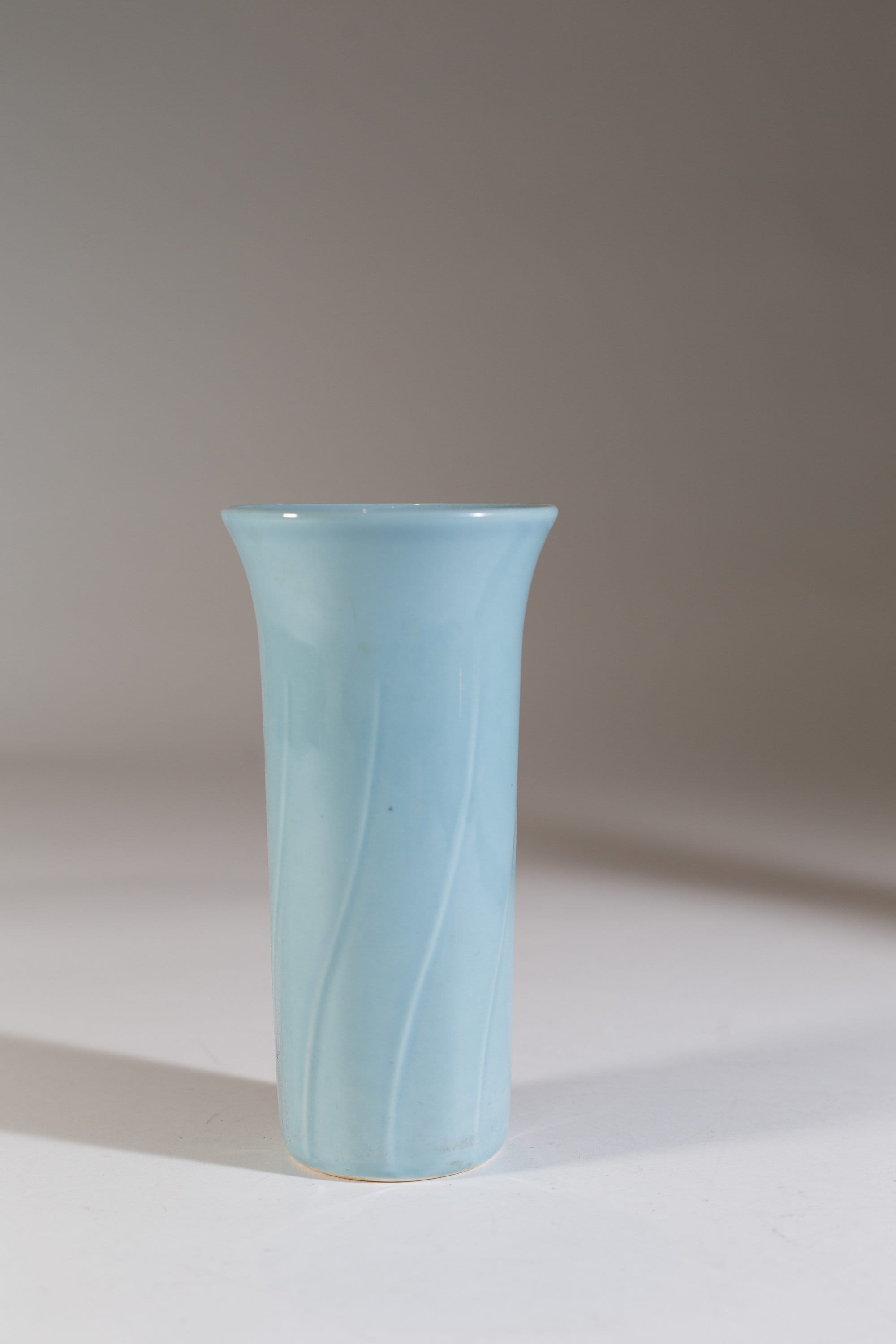 Vintage Baby Blue Vase Pastel Soft Blue Tulip Vase
