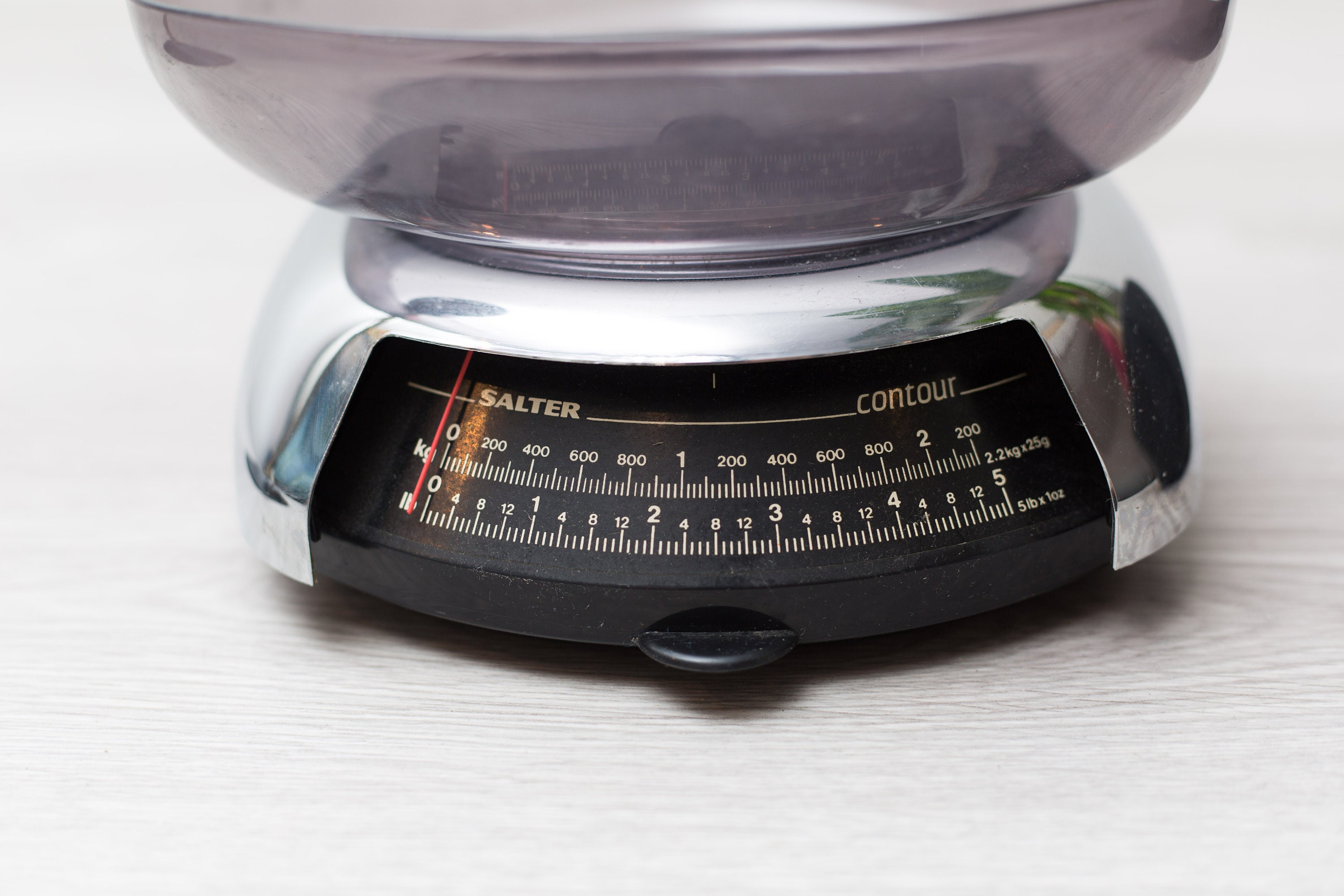 Kitchen measuring clearance scale