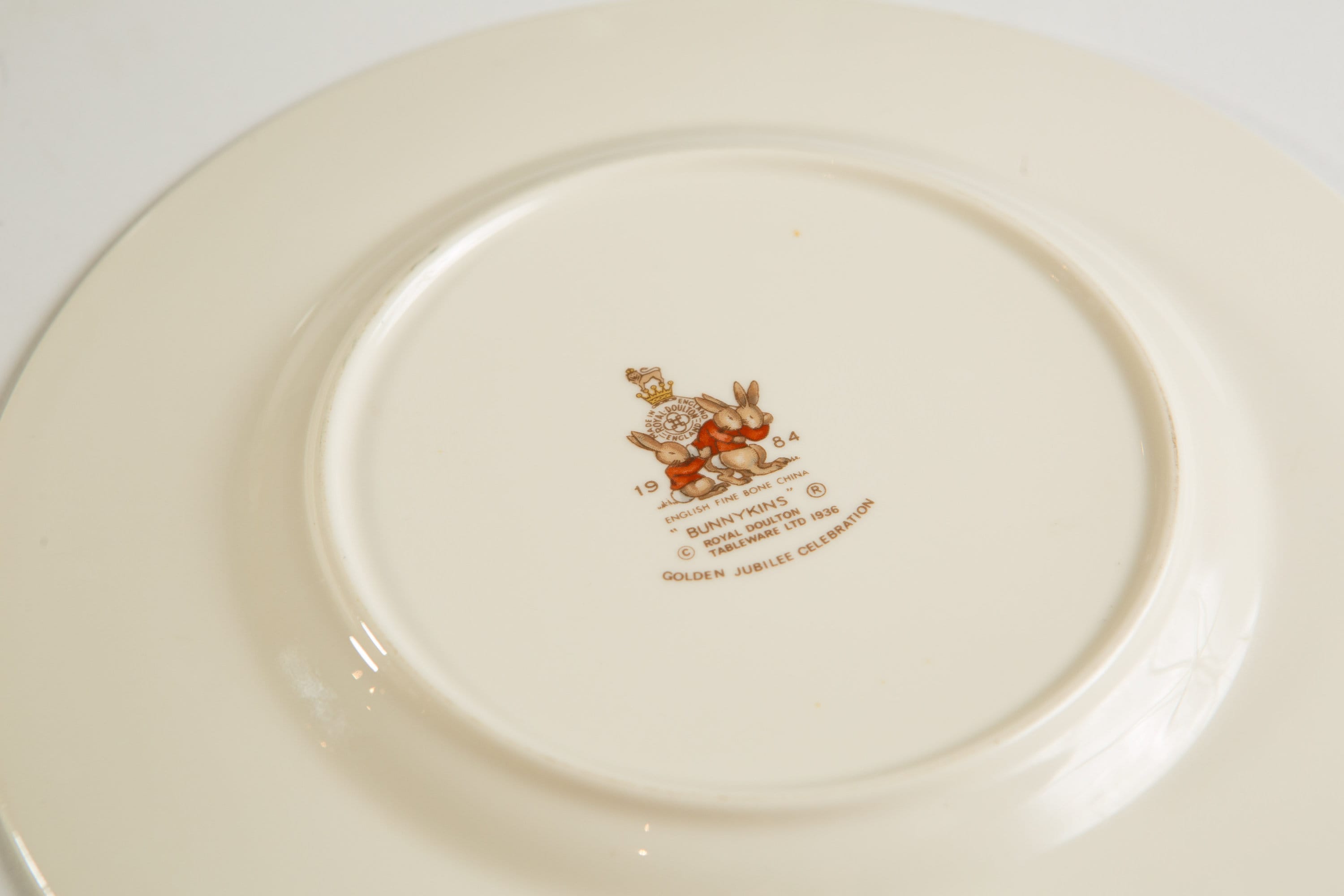 Vintage Bunnykins Plates, Bowl, Mugs 1984 Royal Doulton Tableware