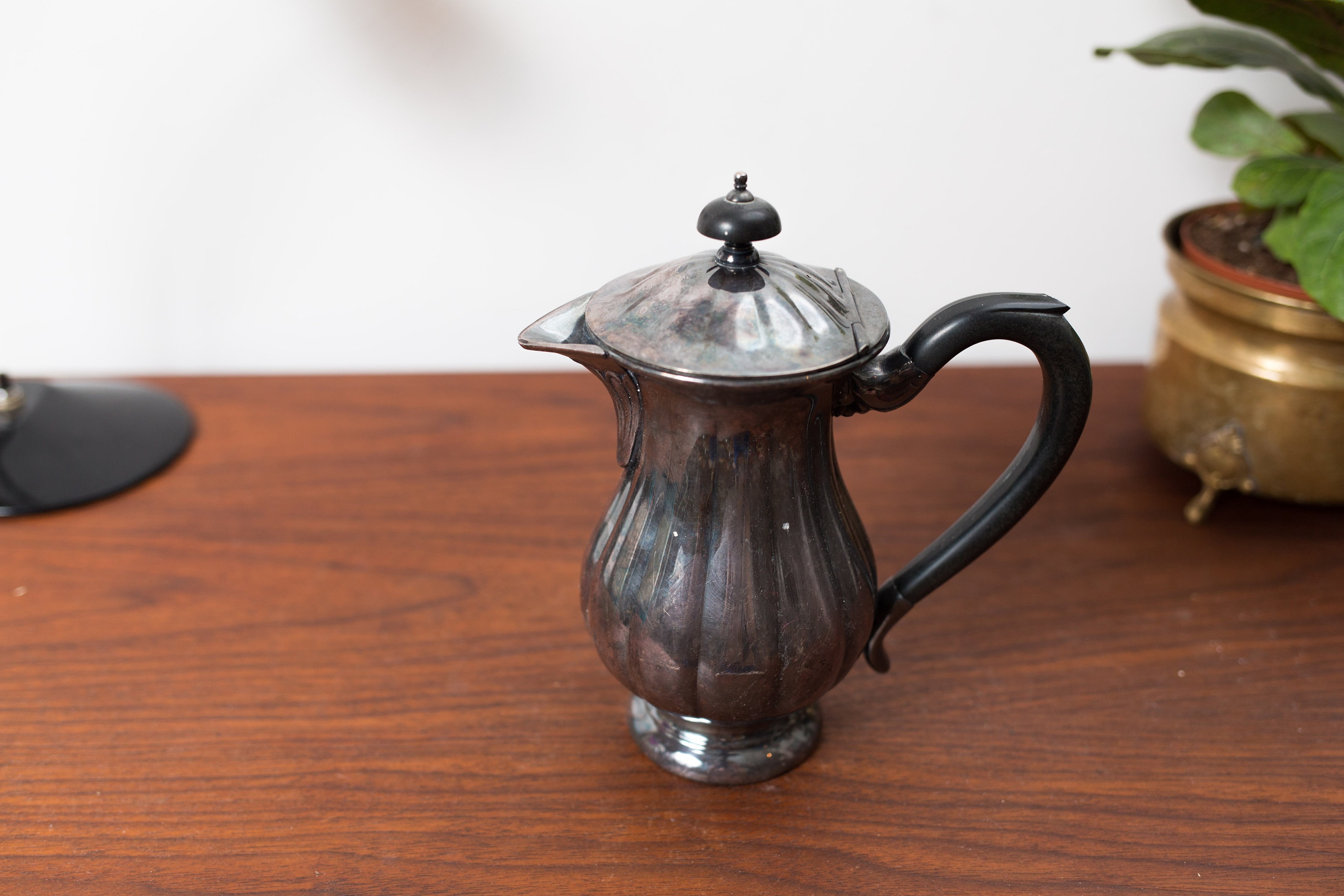 Vintage Silver Plated Teapot Stamped EP Copper Marlboro Plate Old