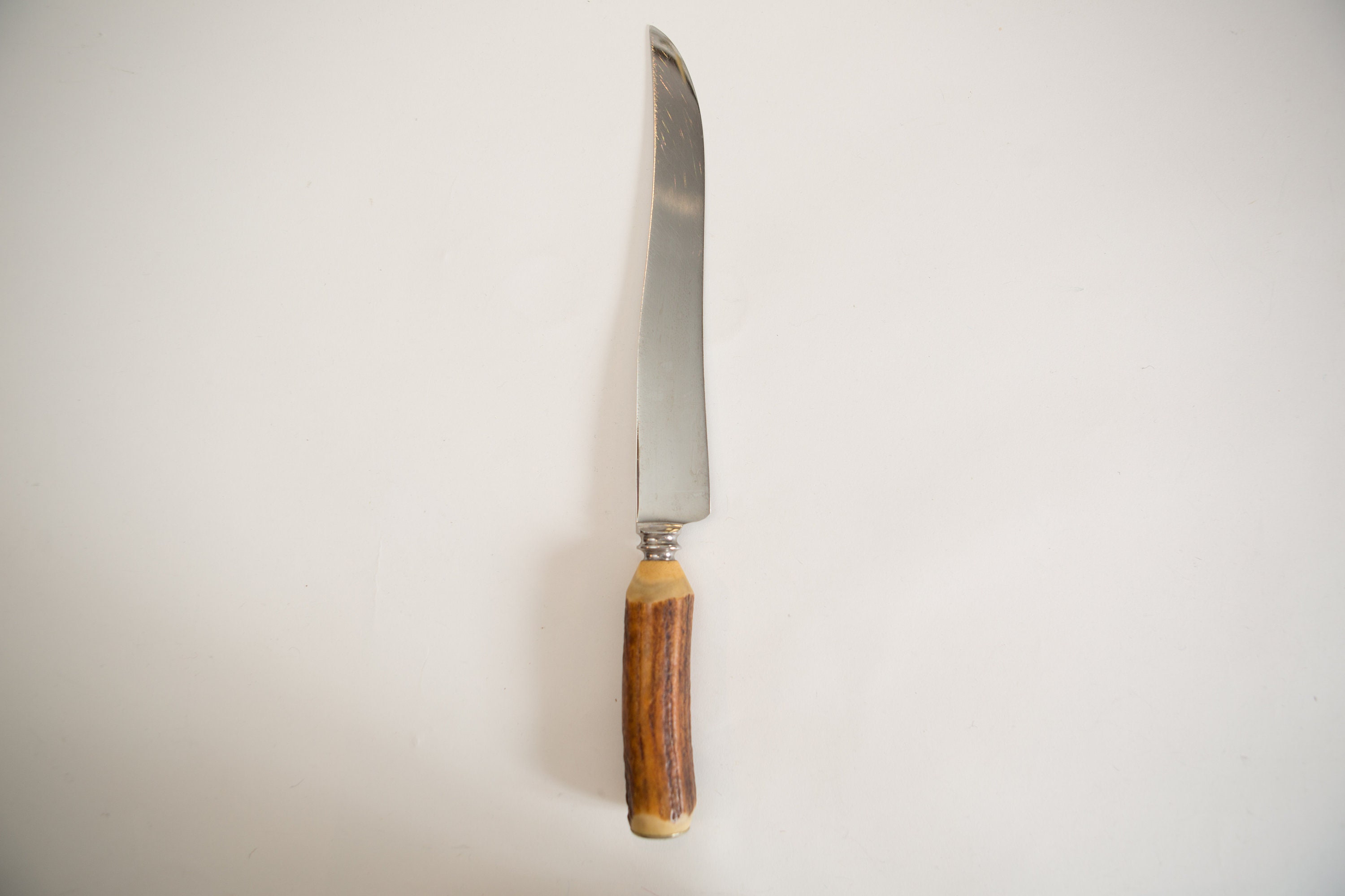 Vintage Knife and Sharpener with Horn Handle Pair of Sheffield Fine