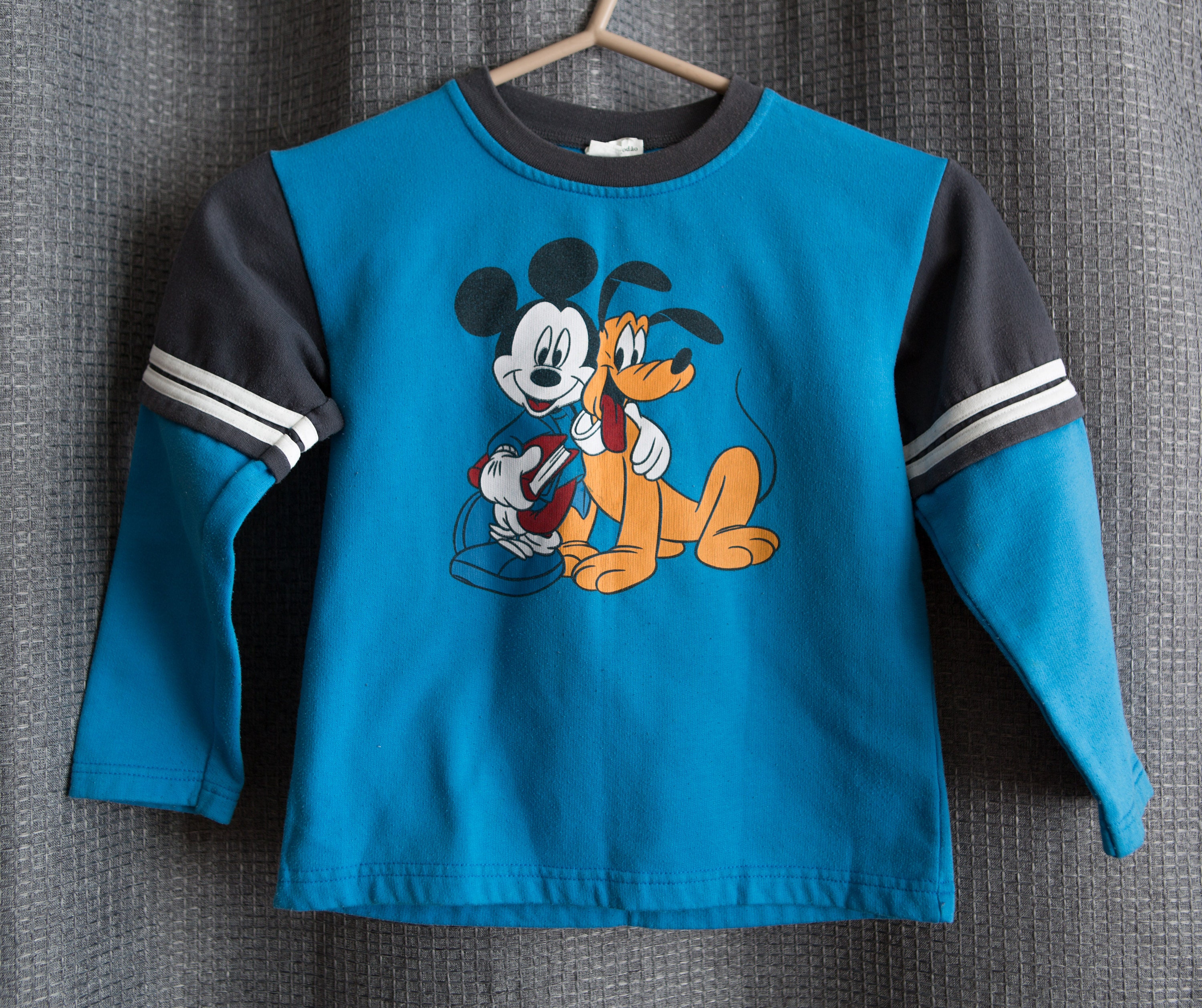 Kids Mickey Mouse Sweater Vintage Toddler Pullover Retro Color