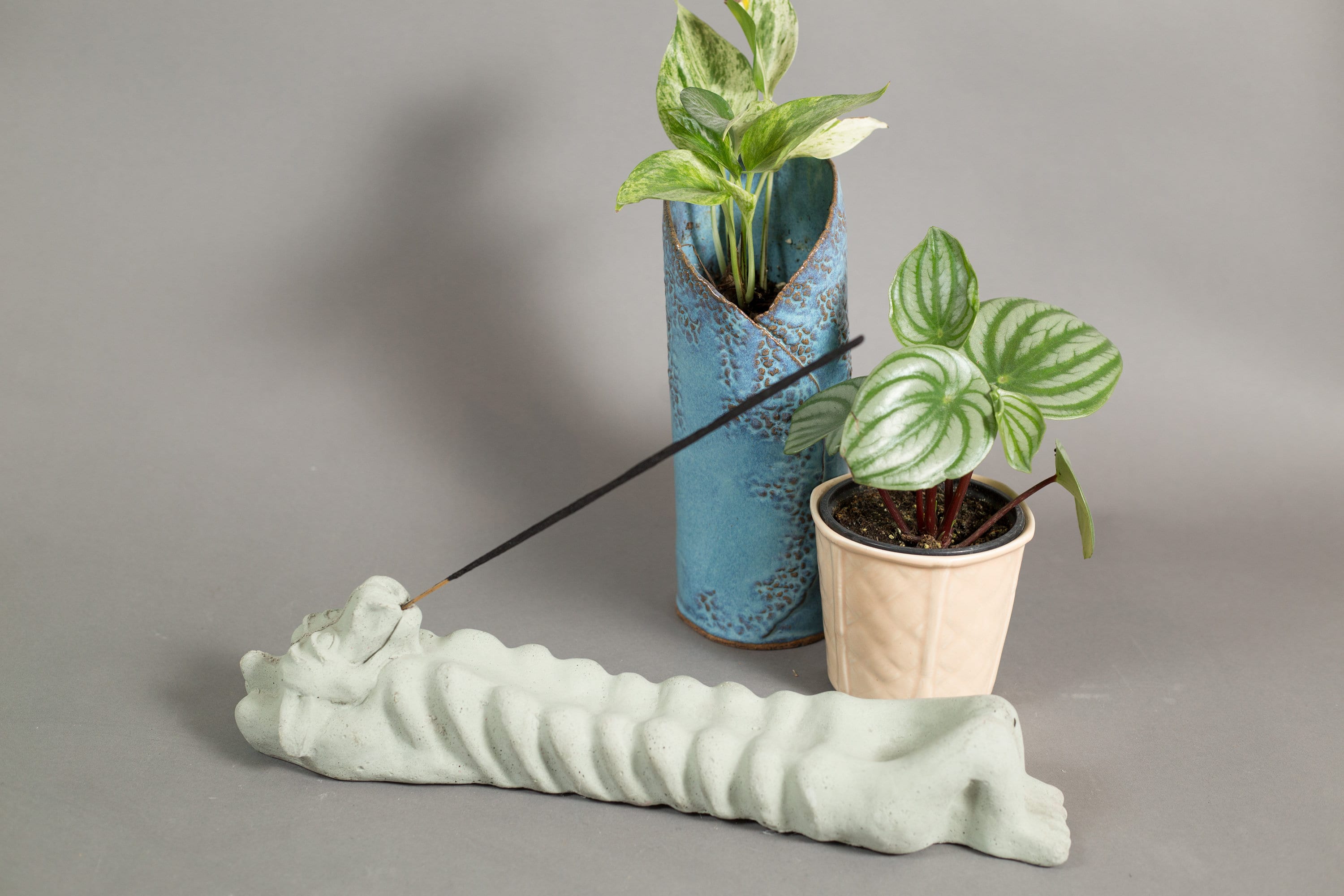 Vintage Incense Burner Large Handmade Incense Holder Boho Hippie