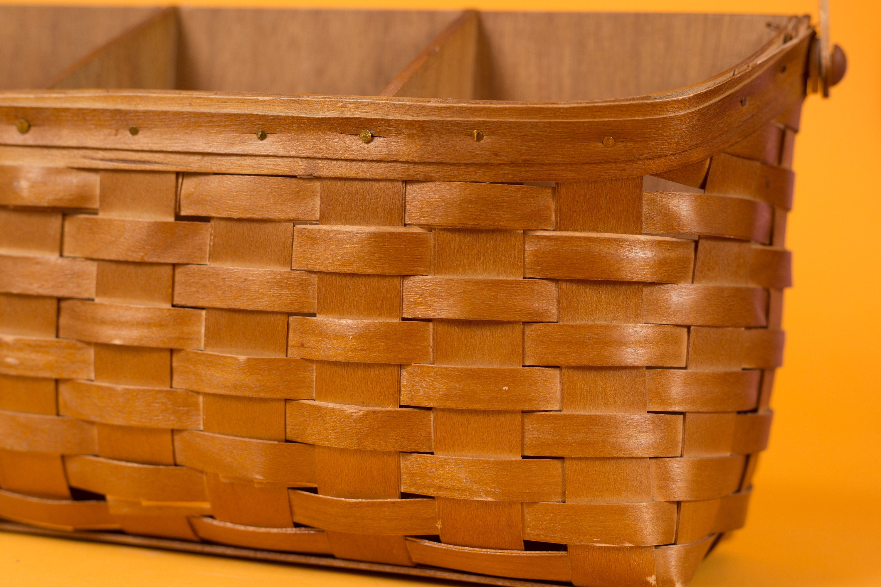 Vintage Wicker Baskets Canadian Maple Baskets Made by Heritage Mint