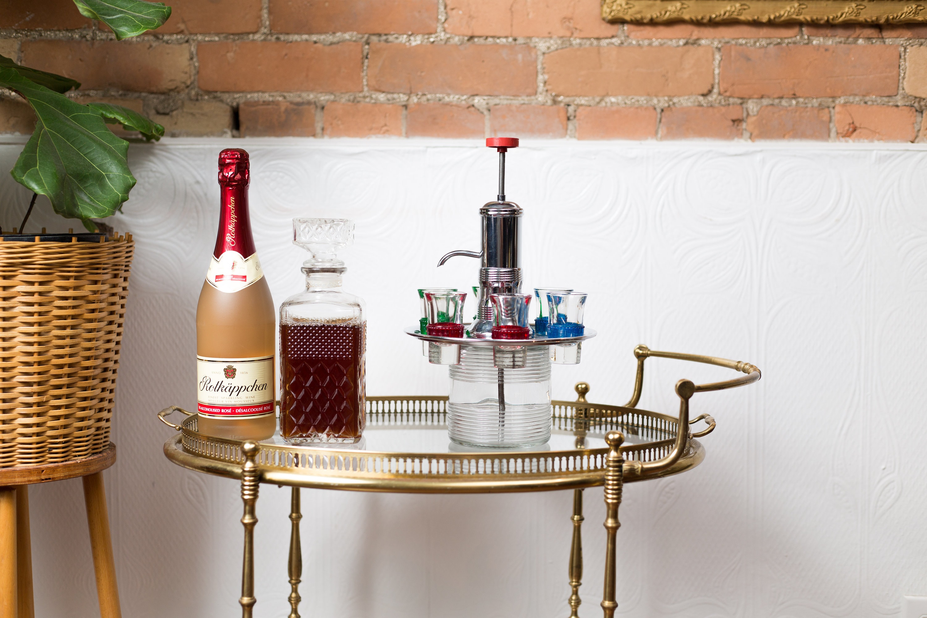 Vintage Vodka Dispenser 1960's Alcohol Pump Cocktail Decanter