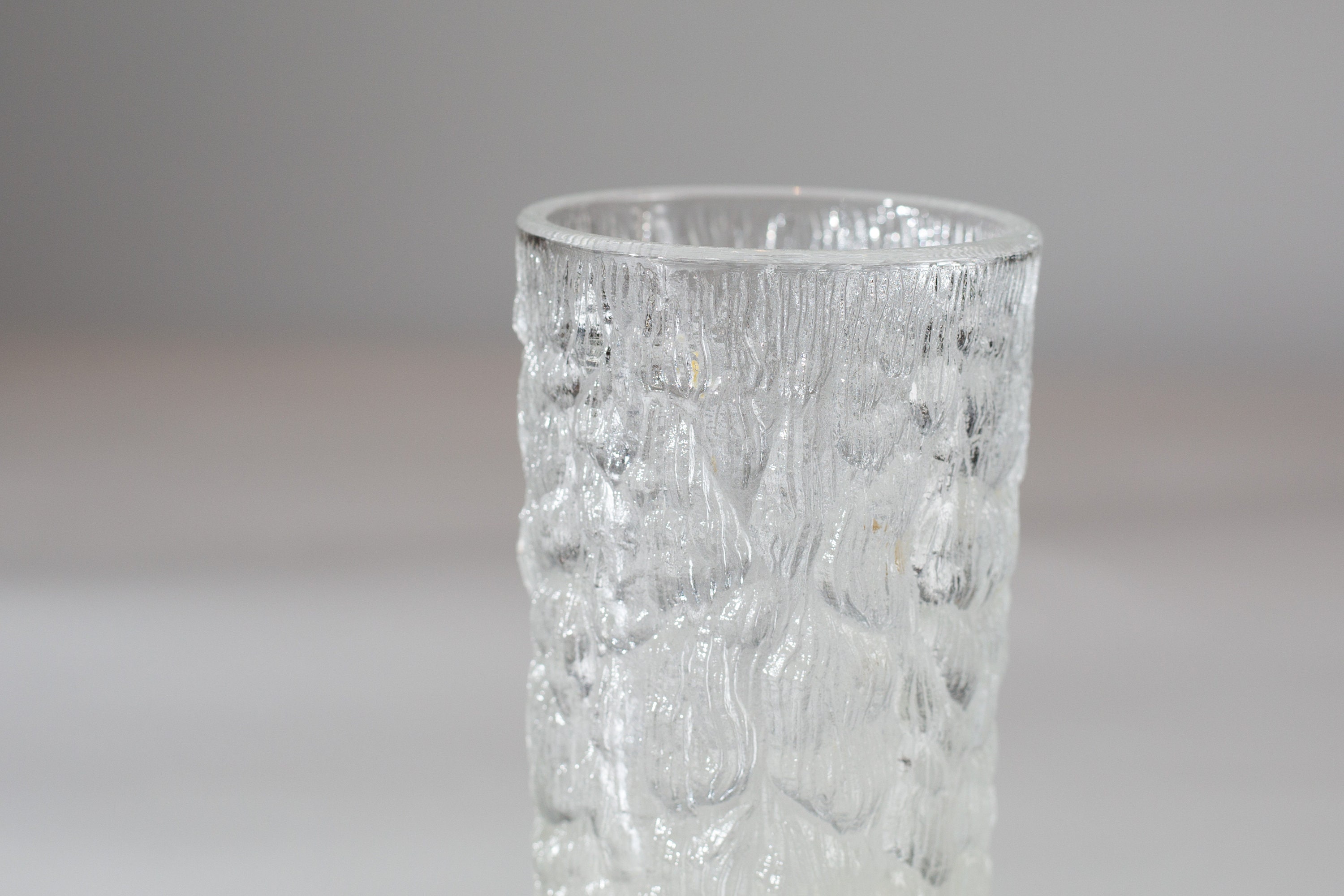 Vintage Icicle Glass / Frosty Scandinavian Finnish Style Frosted ...