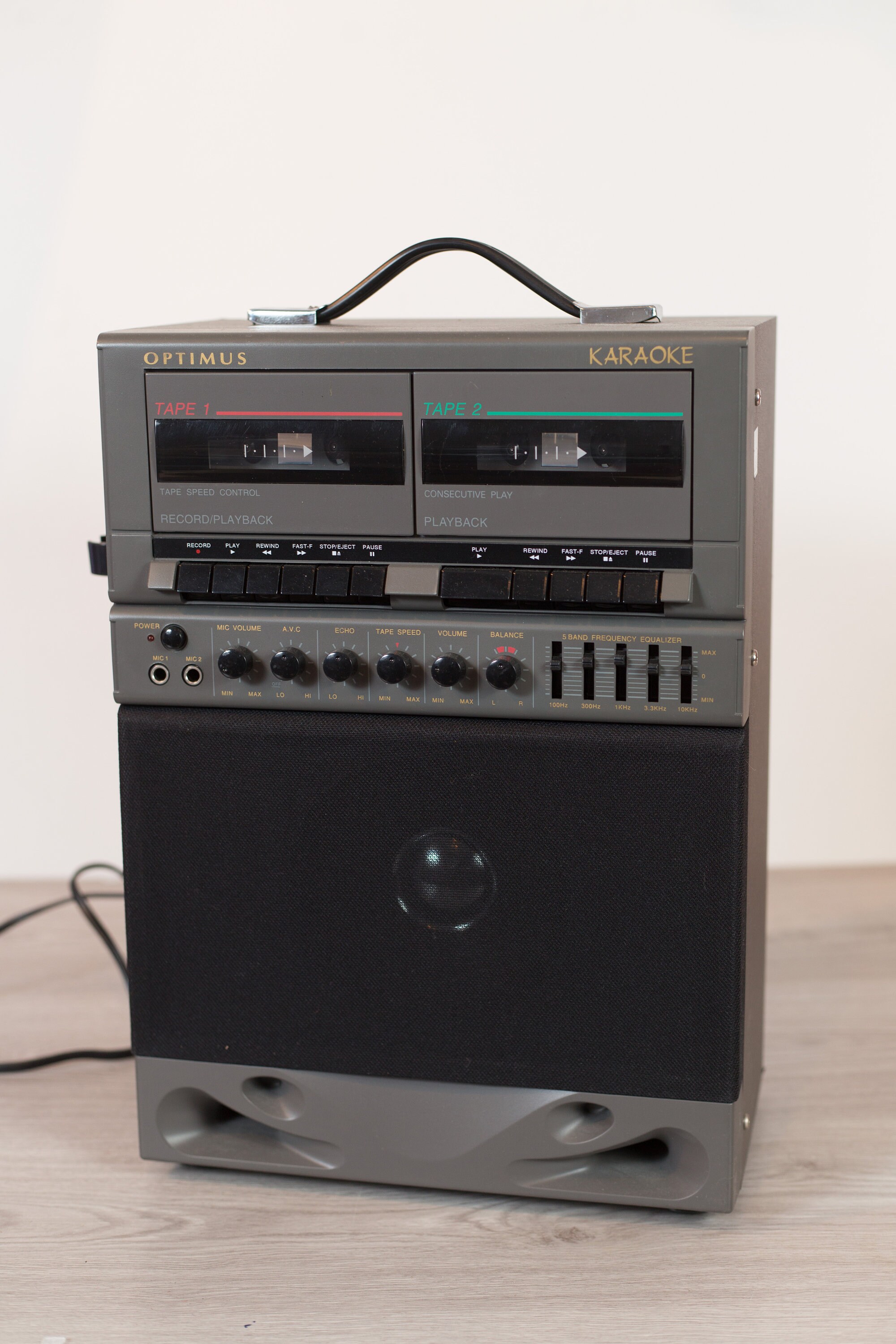 Karaoke Machine Optimus Tape Playback and Recorder