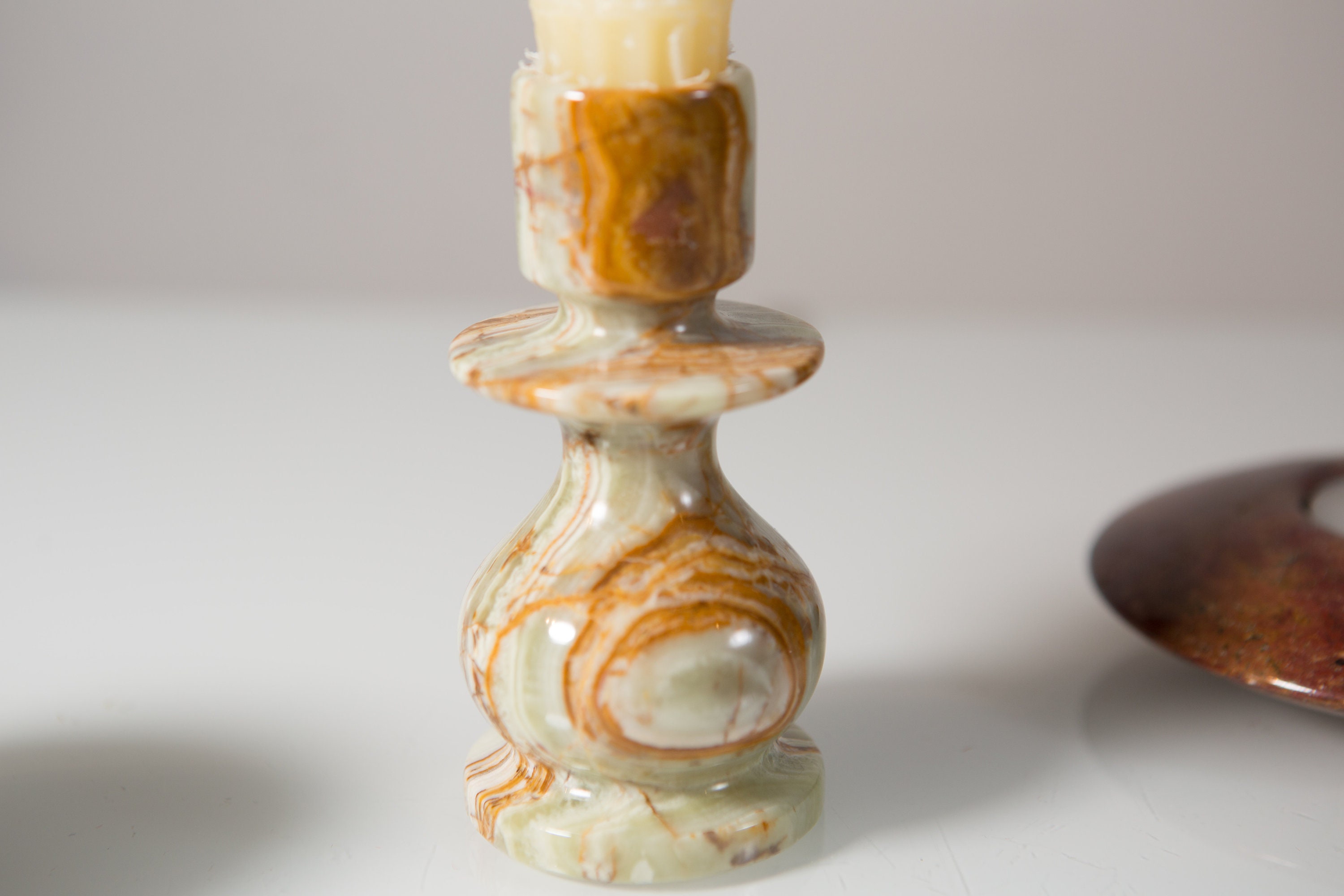 Stone Candle Holders and Incense Burner Natural Votive Candle Holder