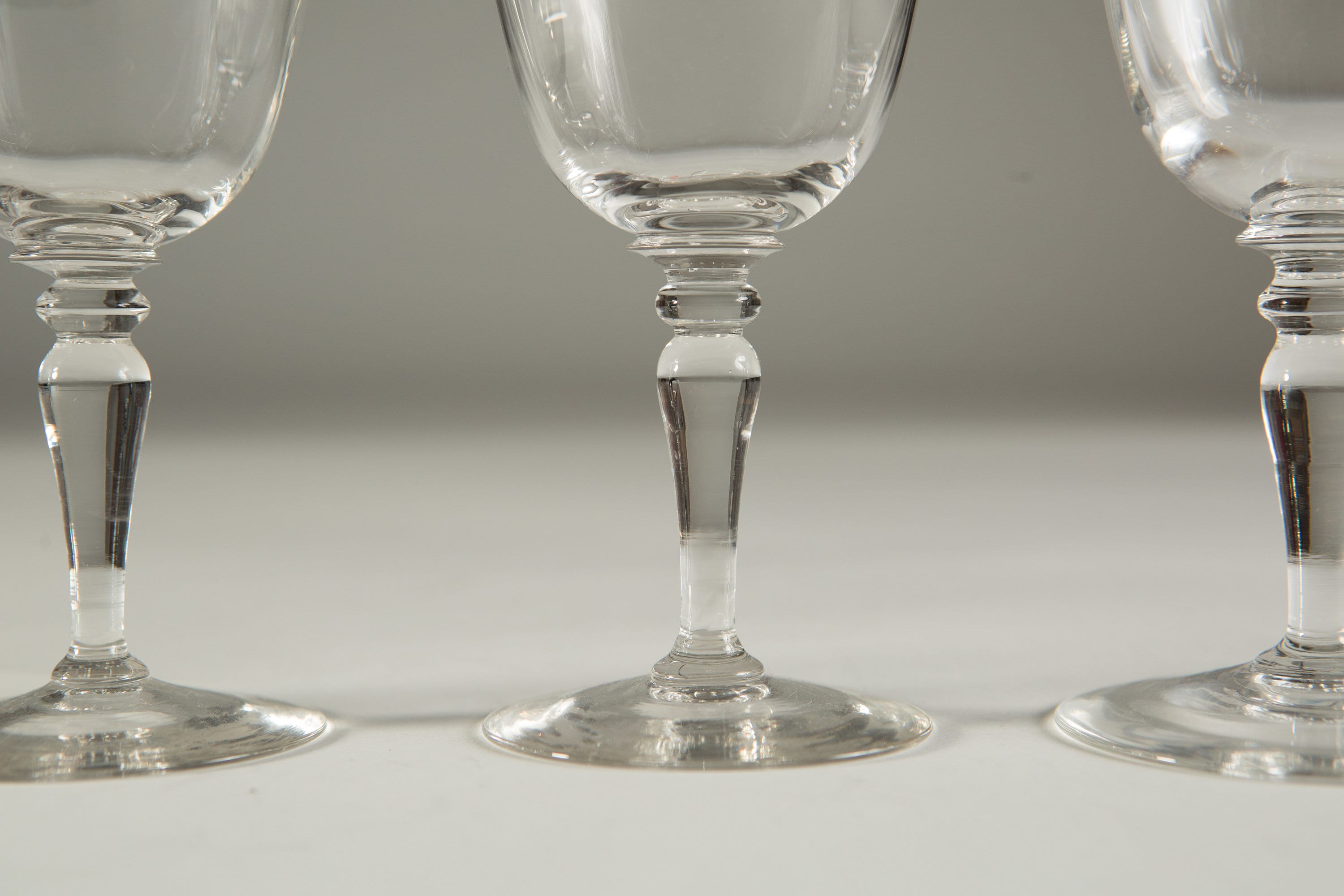 4 Vintage Wine Glasses Etched Floral Glasses Antique Cocktail