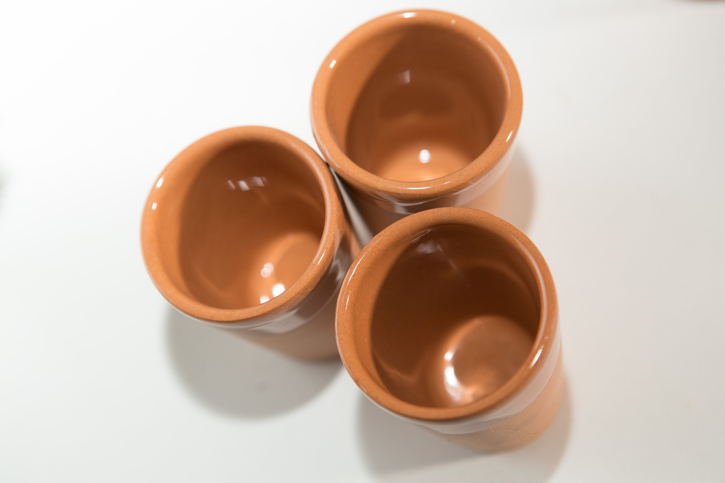 Terracotta Shot Glasses - Set of 11 Mexican Style Cocktail / Barware