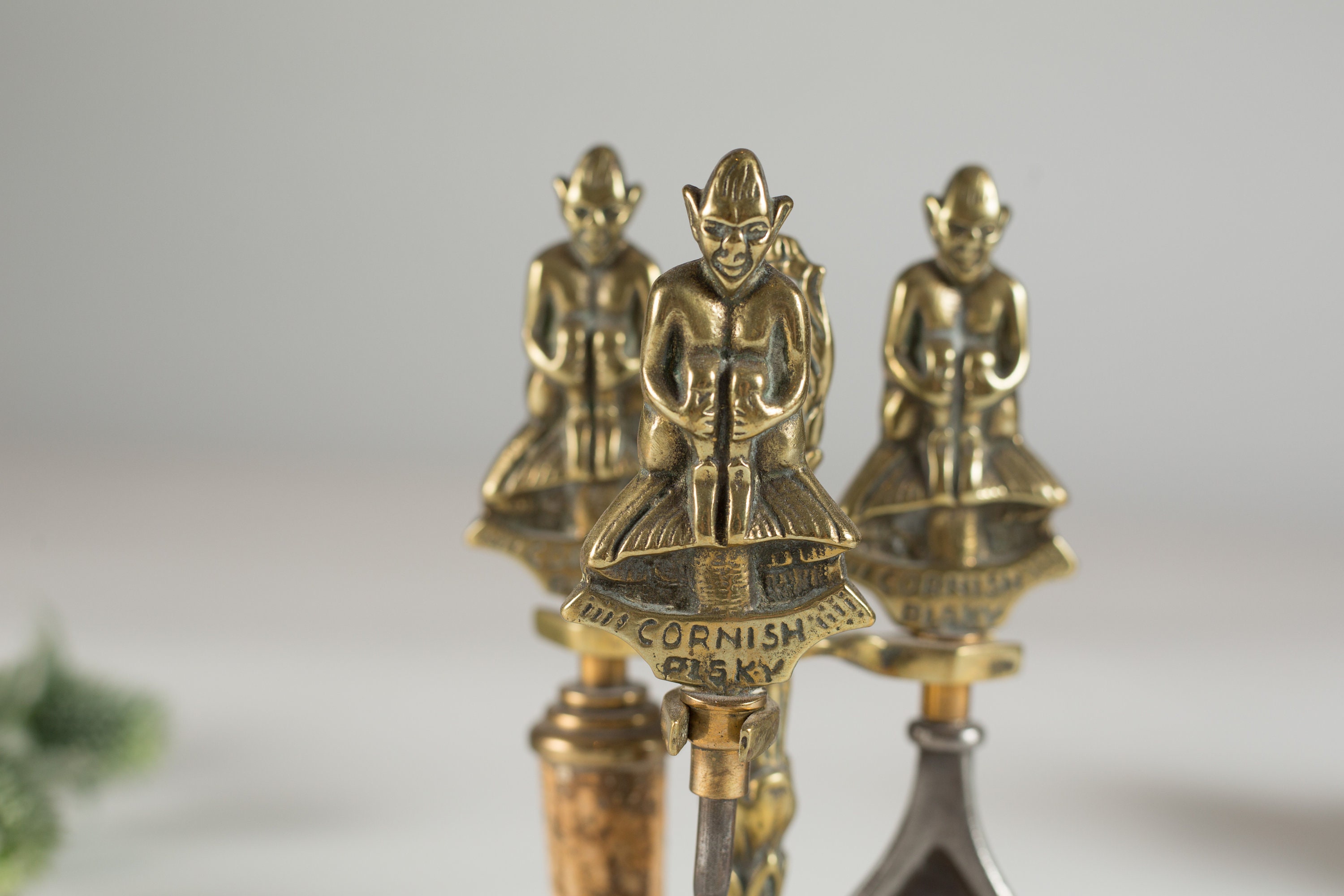 Vintage Bar Utensils Cornish Pisky Solid Brass Cocktail Bar Wine