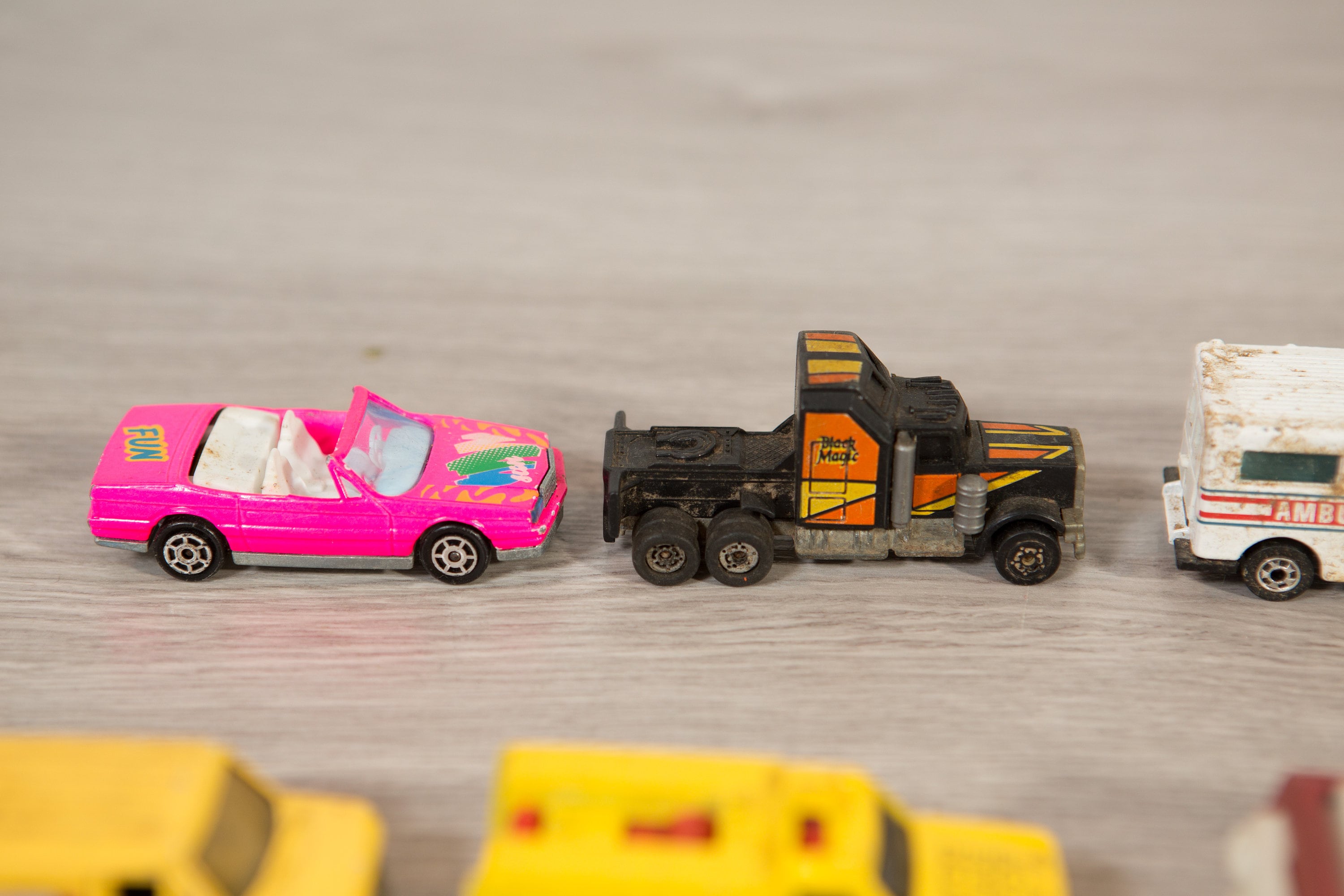 17 Vintage Metal Truck Toys Small Collectible Metal Child's Cars / Toys