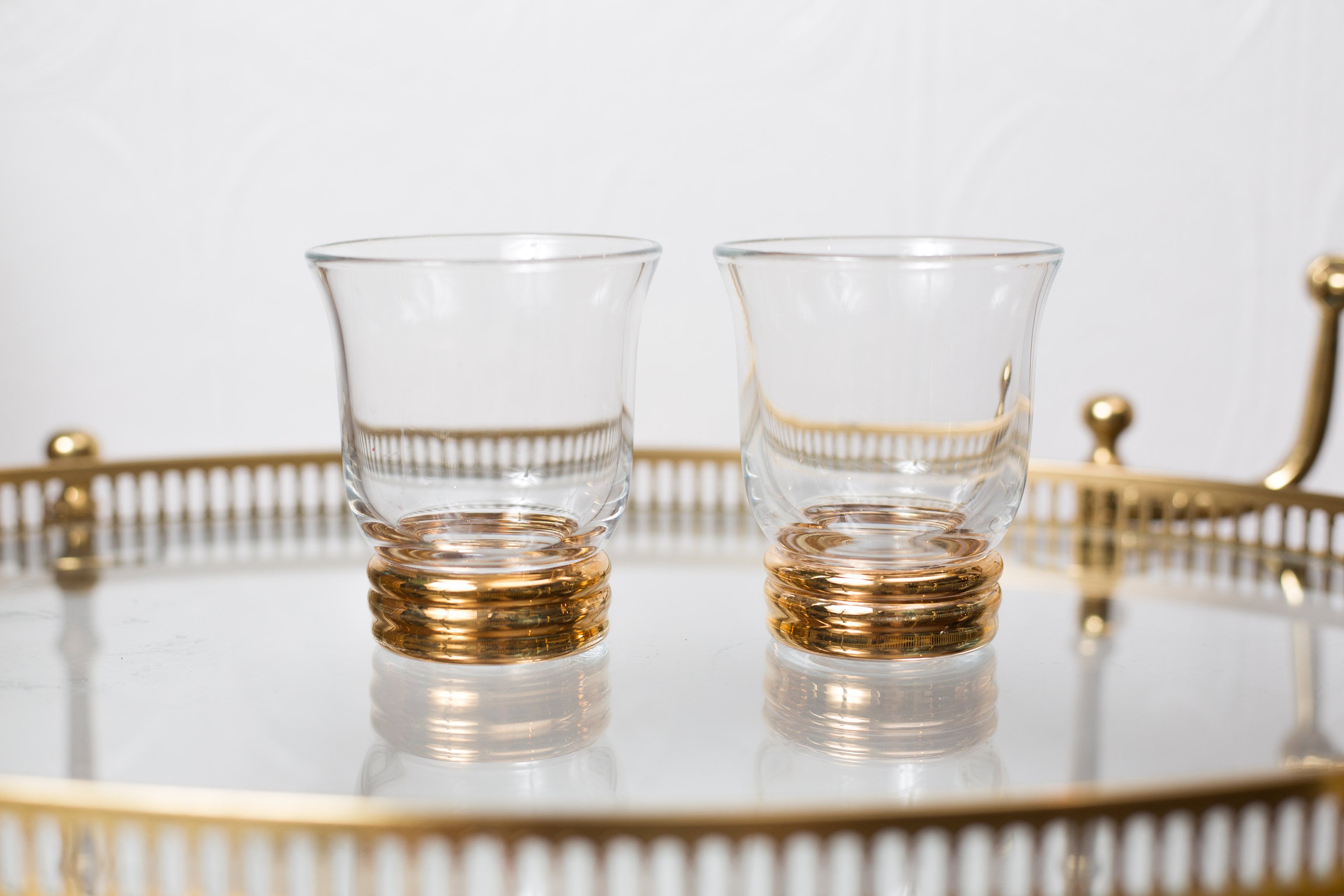 drinking glasses retro