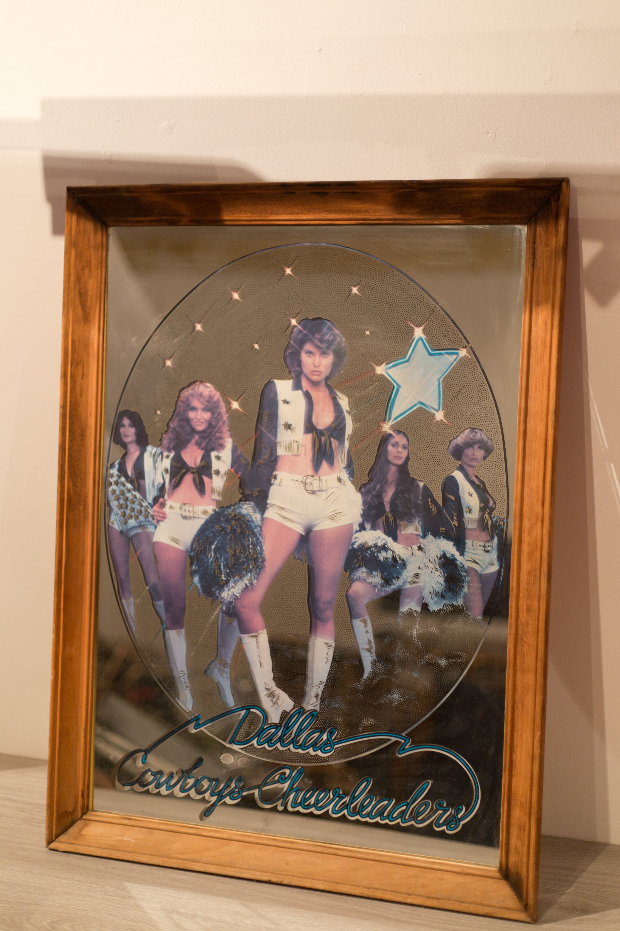 Vintage Dallas Cowboys Cheerleaders Mirror Cowboy Varsity Boys or