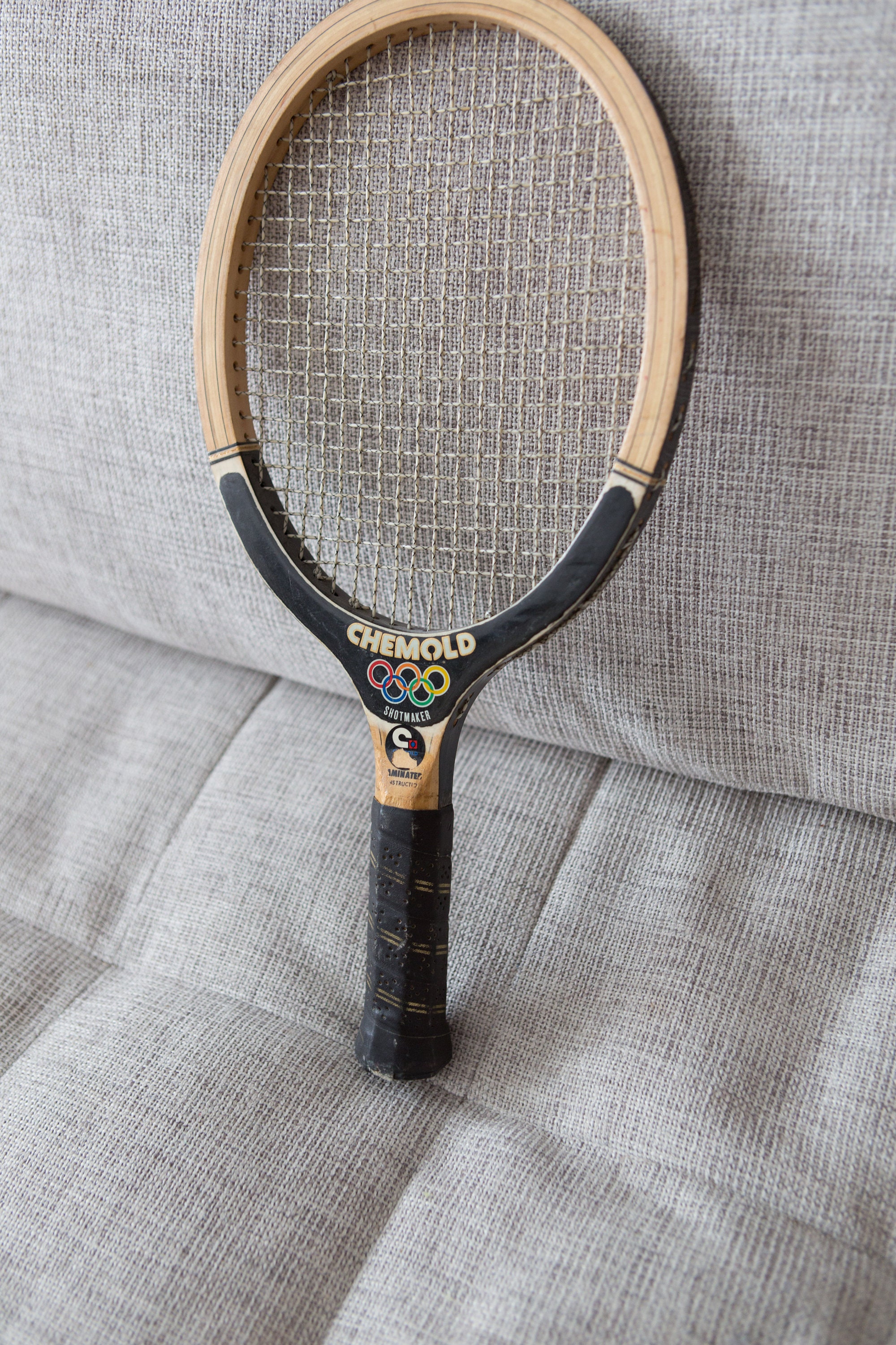 Vintage Wood Tennis Racquet Wooden Squash Racket Retro Sports Wall