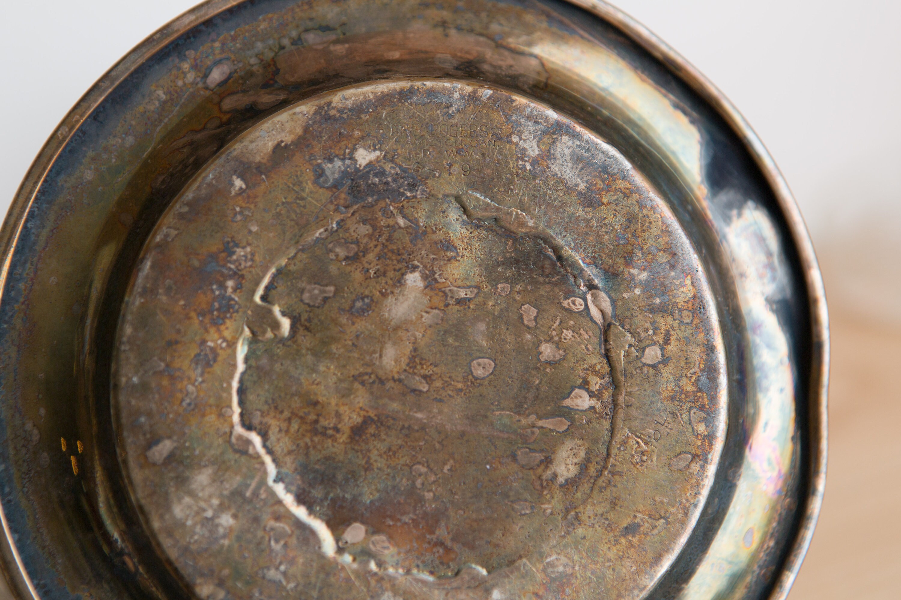 Vintage Silver Plated Trays - Shell Shaped Pilgrim Platter and WM