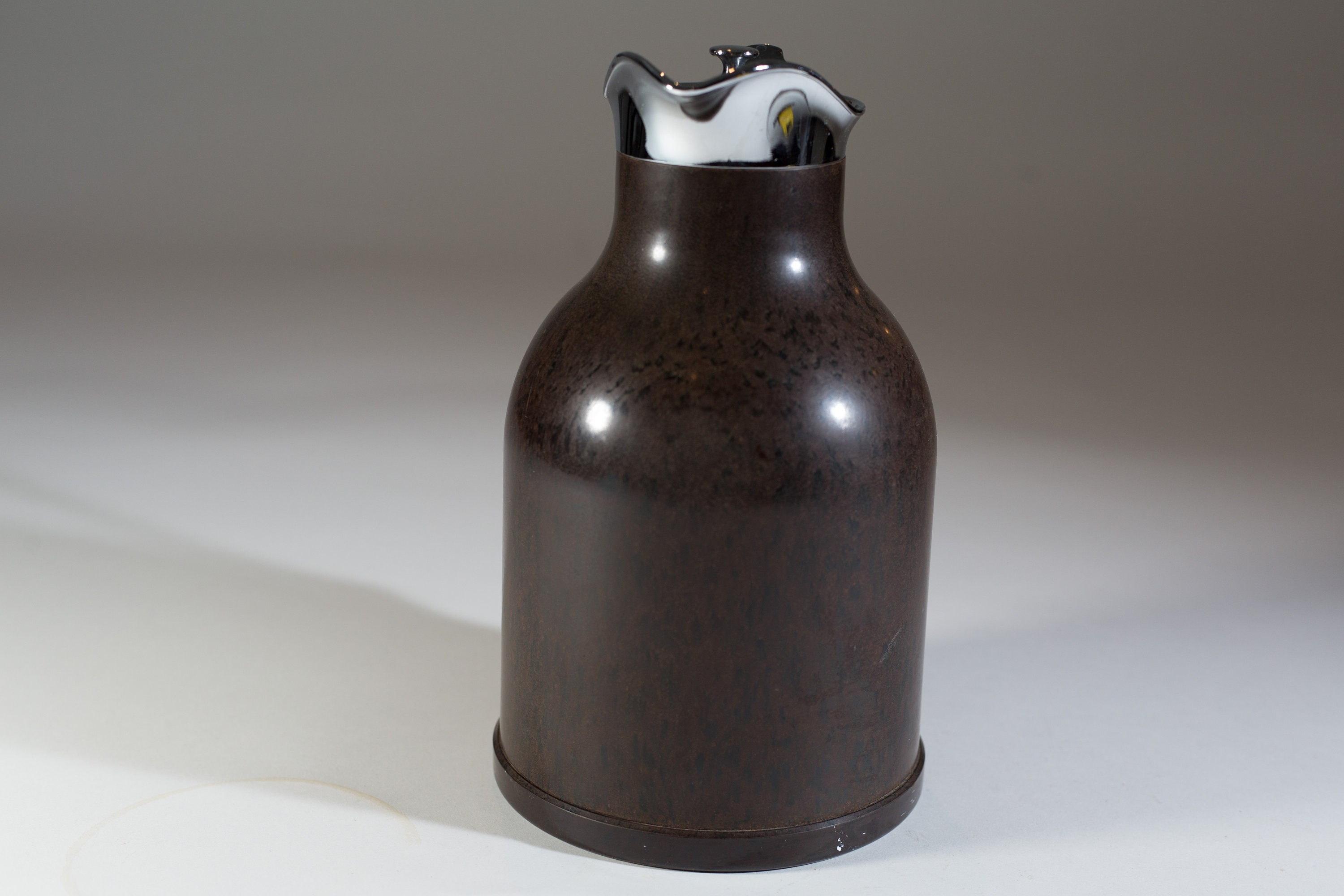 Vintage Thermos Pitcher 32oz Brown Tea Jug Stainless