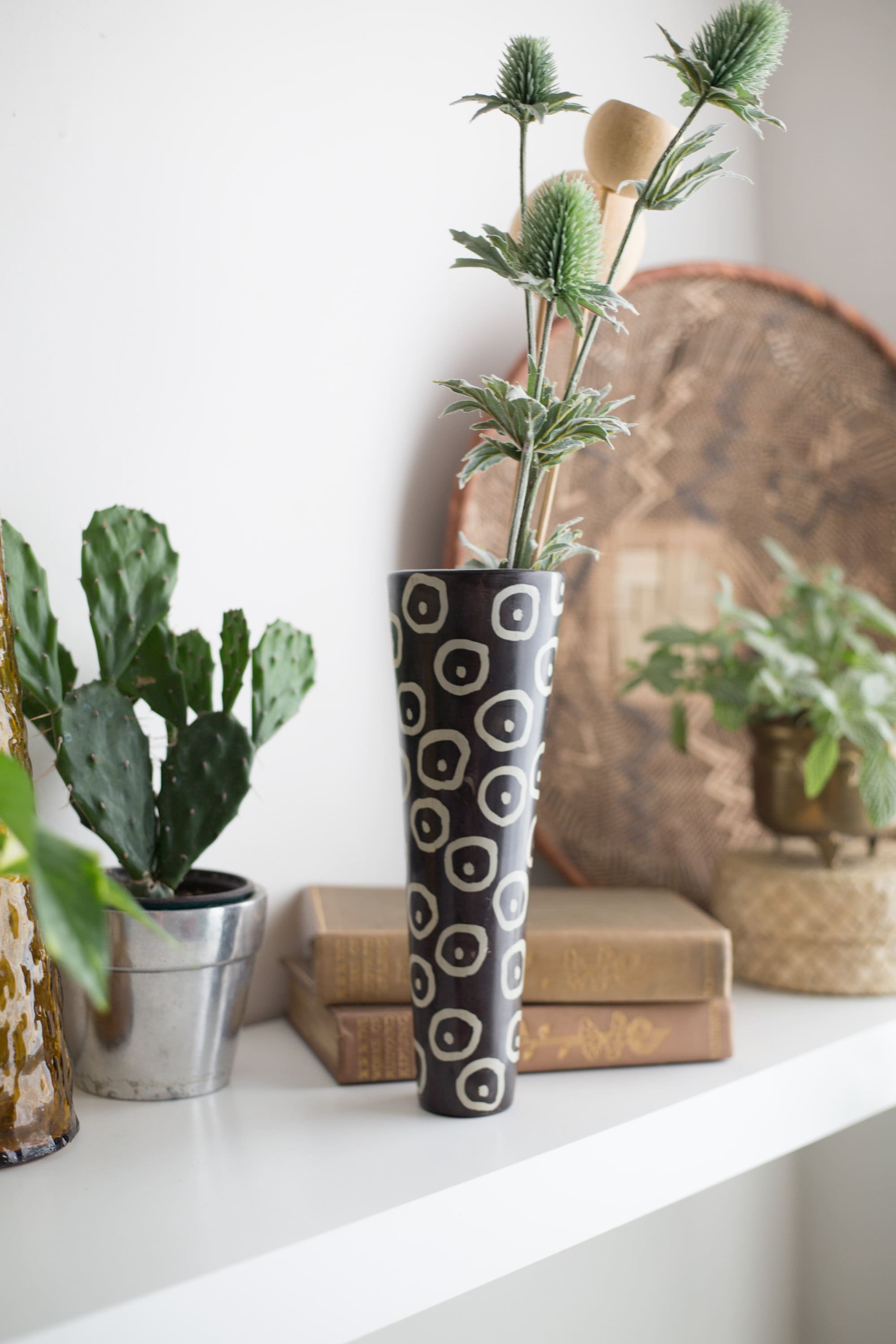 African Soapstone vase Genuine Kenyan Besmo Hand Carved Stone Vase