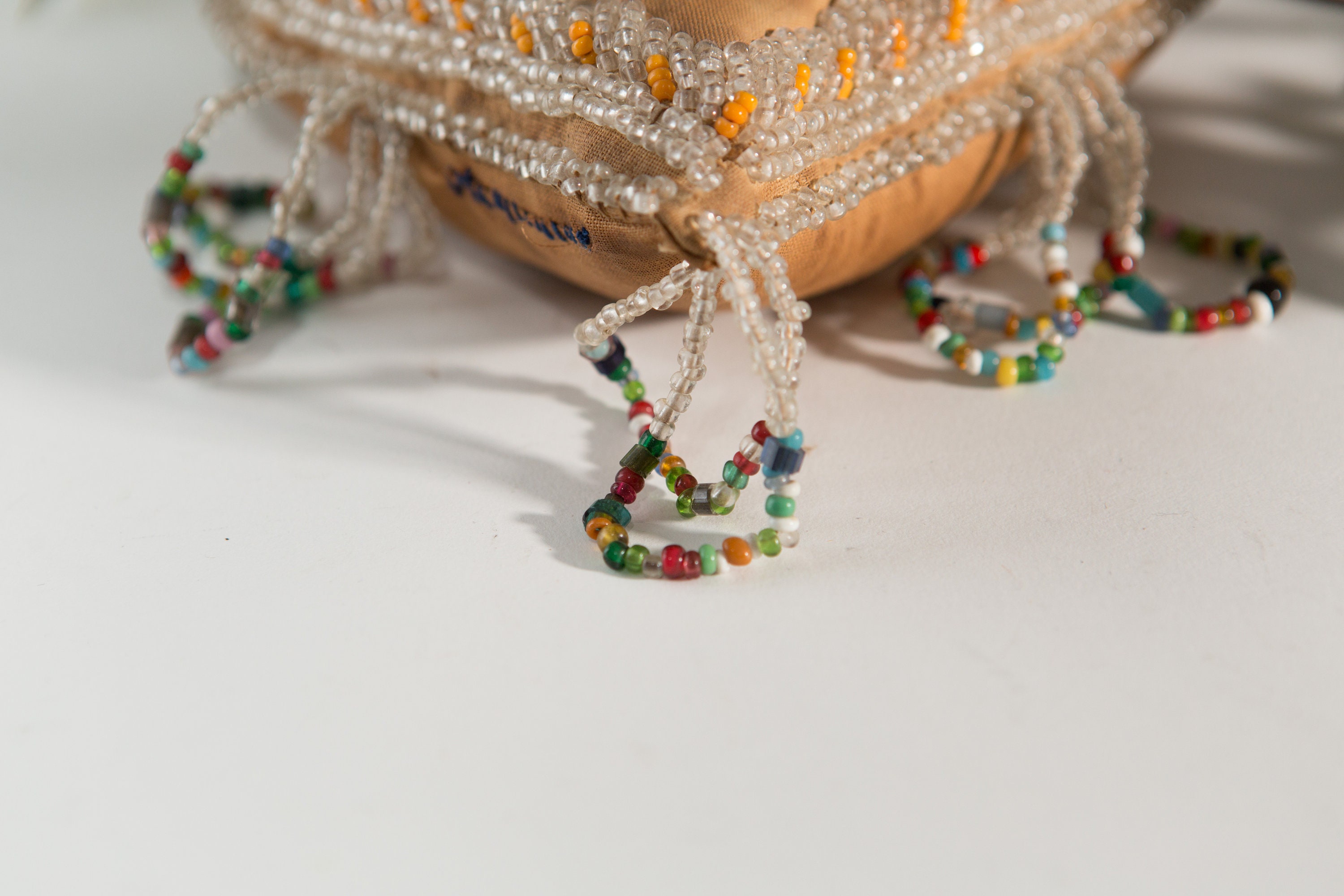 Antique Whimsy Beaded Pin Cushion Native American Whimsey Iroquois