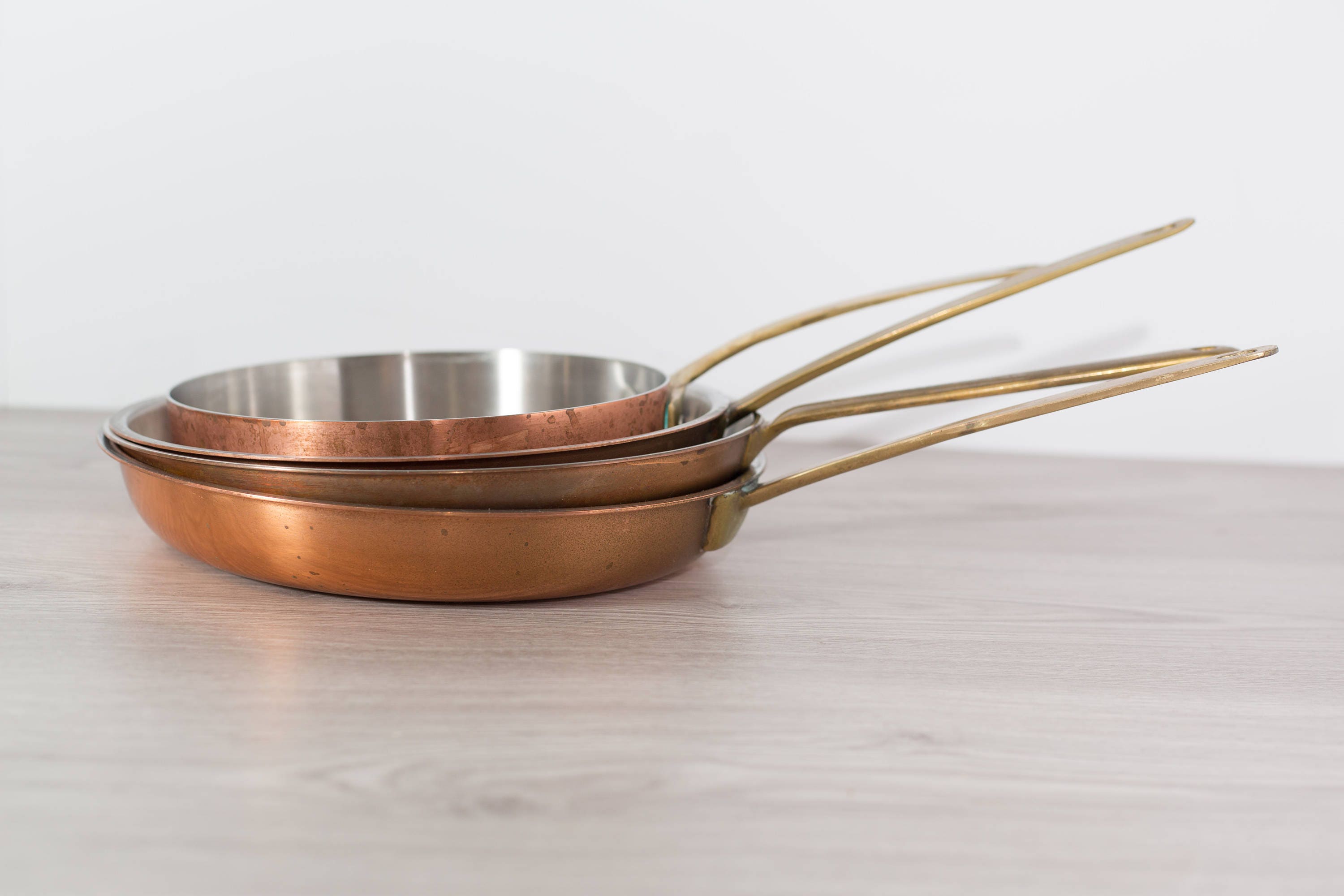 Vintage Copper Pans / Wagner West Germany Copper Cooking Pans with