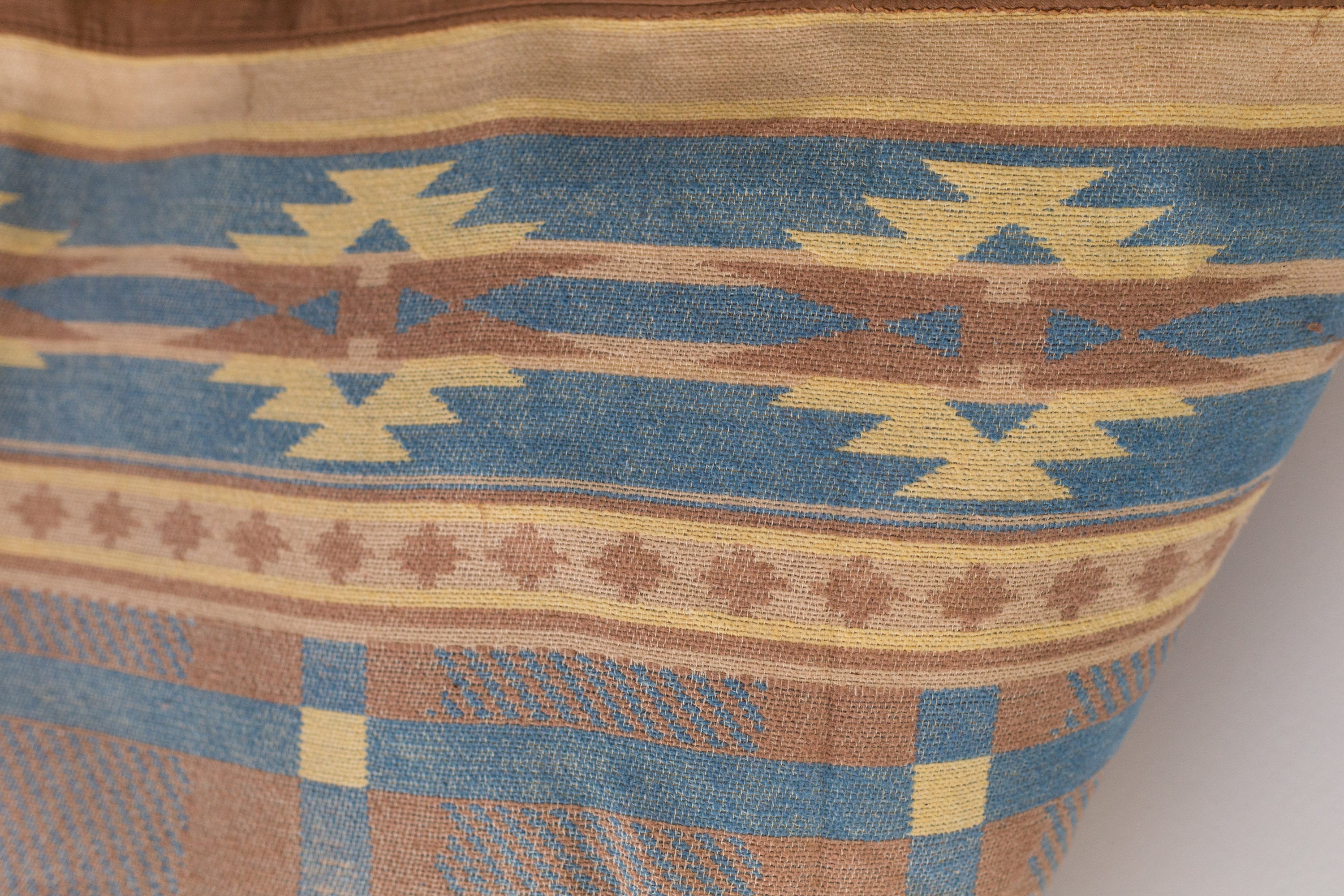 Antique Blanket - Southwestern Aztec Pattern Wool Blend Blanket - HBC