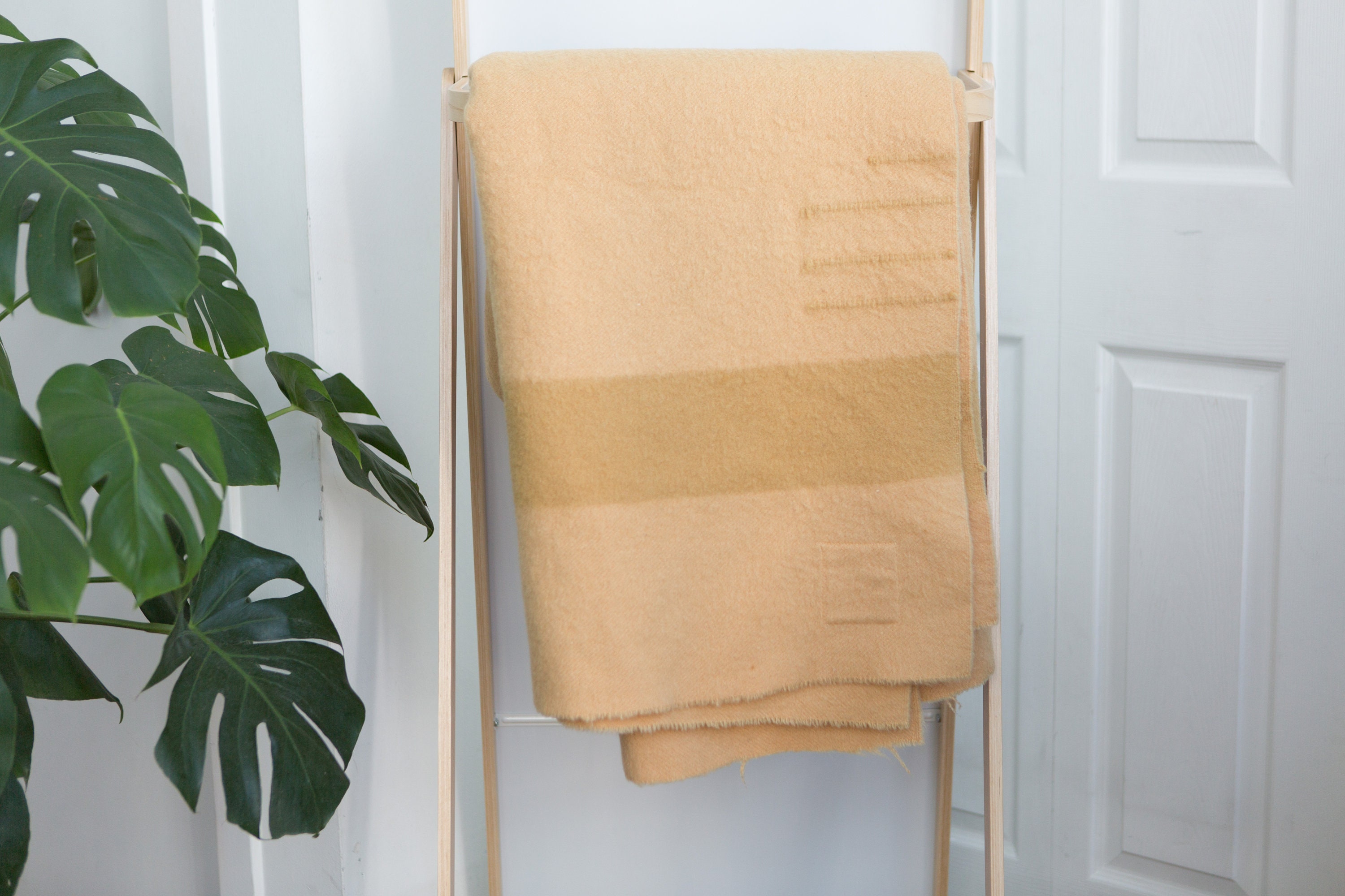 Vintage Striped Blanket HBC Orange Wool Point Blanket Hudson's Bay