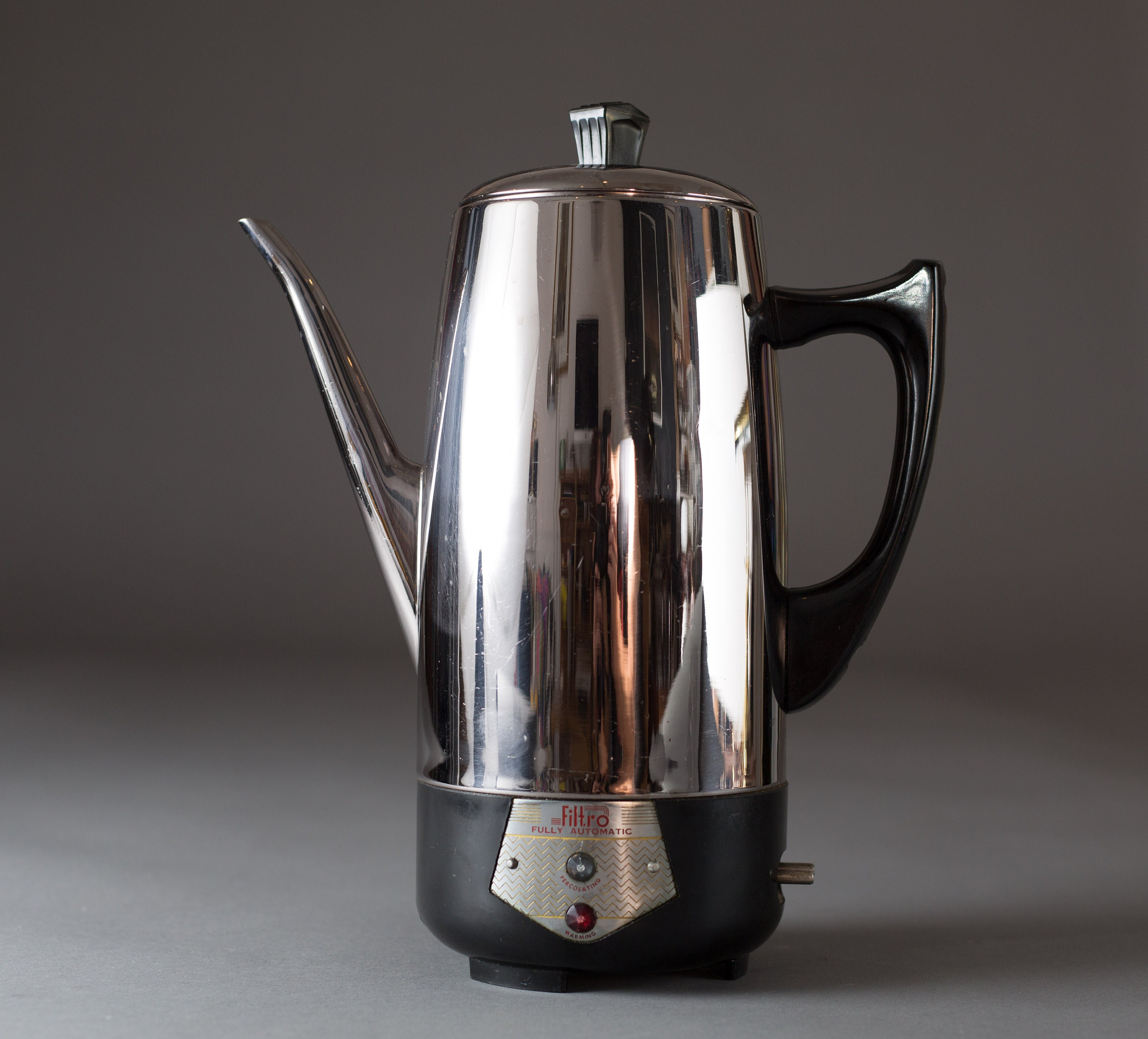 Filtro Coffee Percolator Metal Electric Filter Coffee Maker Retro
