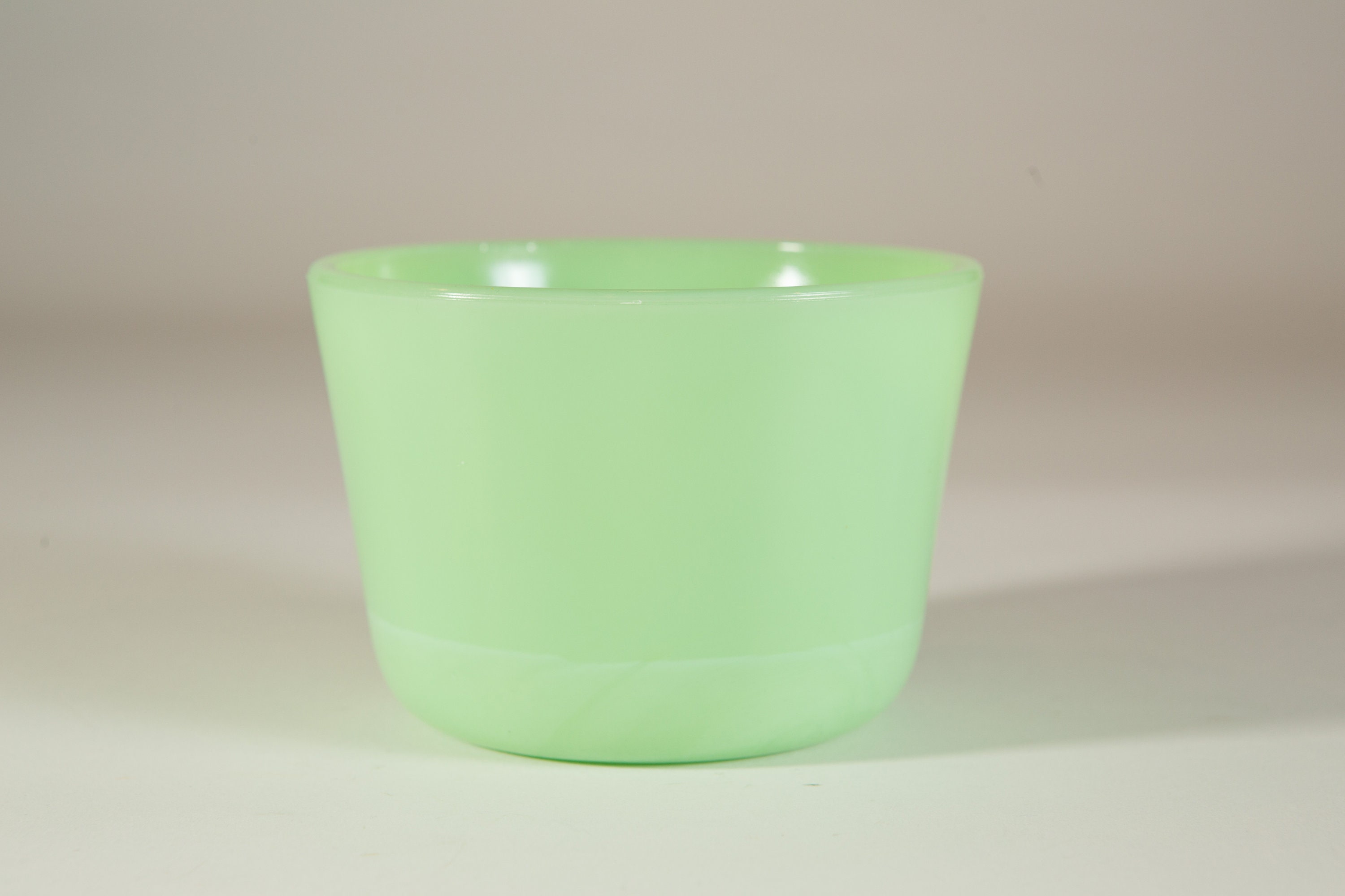 Vintage Jadeite Bowl Green Milk Glass McK Serving Bowl Collectible