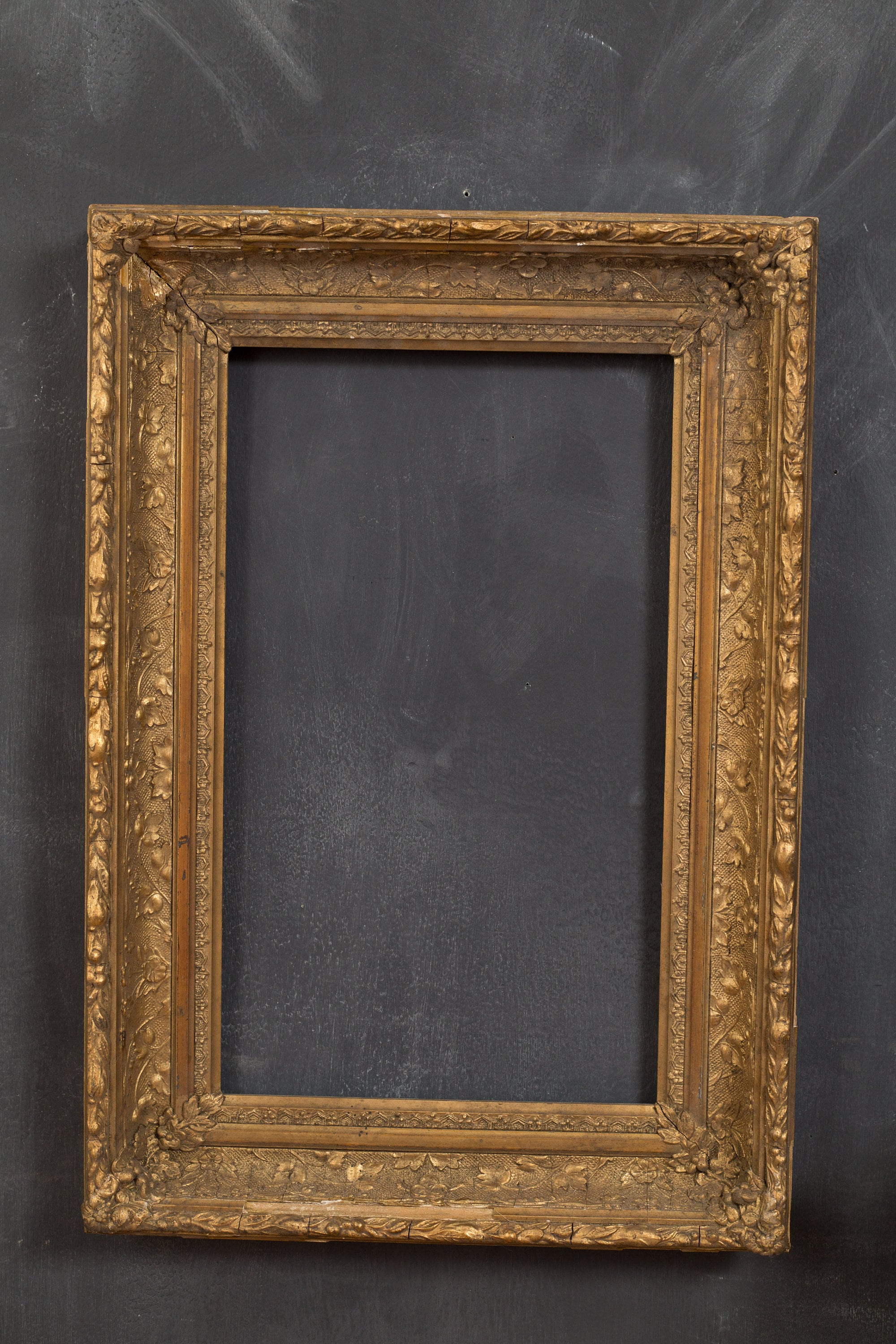 Antique Gold Frame Bronze Coloured Rustic Ornate Rectangle Wood Frame for Prints, Artwork