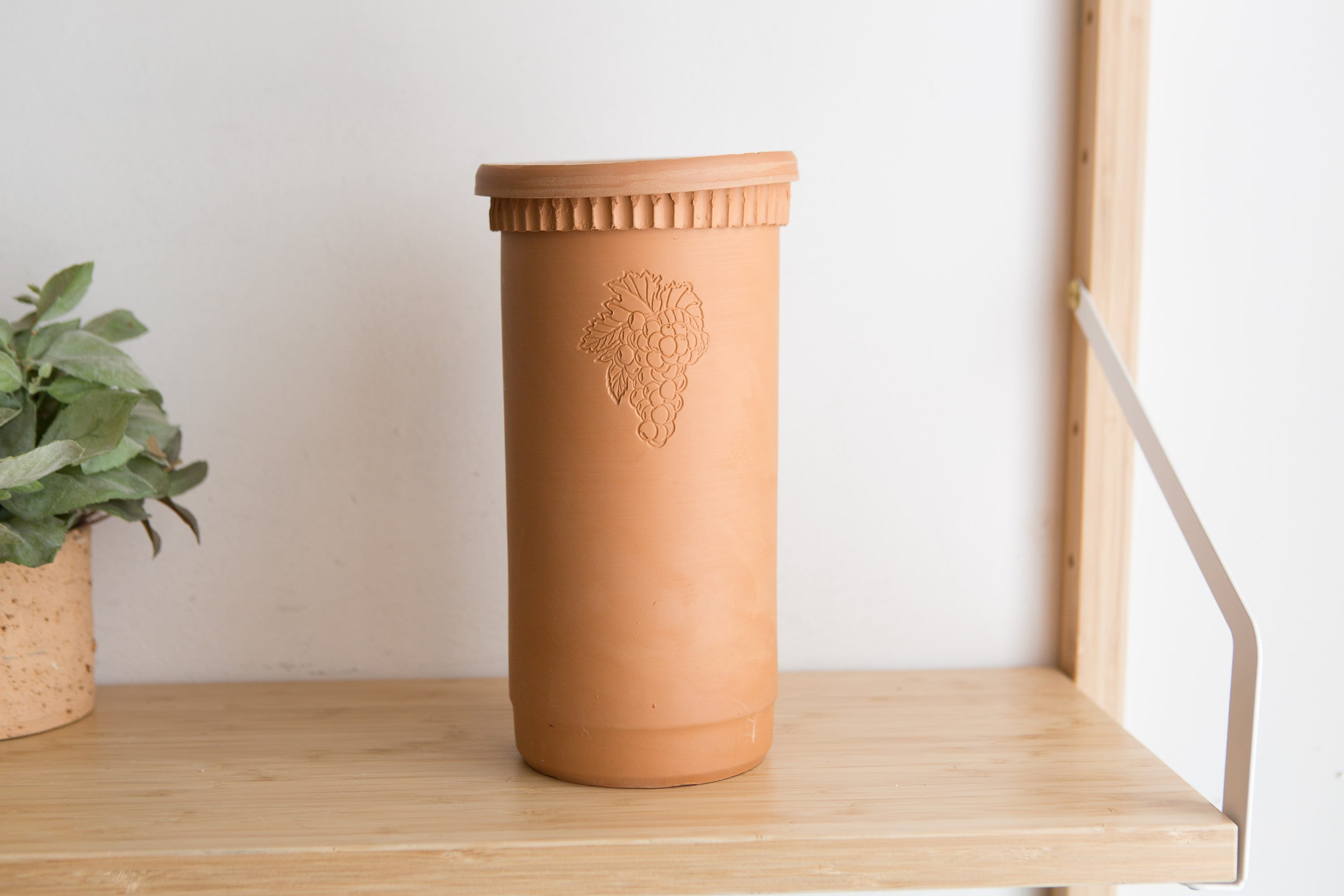 Vintage Wine Cooler Terra Cotta Clay Pot Wine Chiller Tuscany Italian Style Wine Bottle