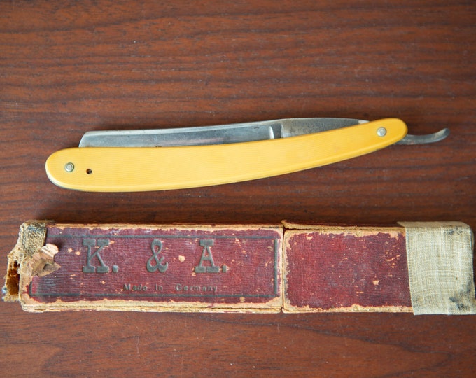 Antique G. Crownshaw Birkenhead Straight Razor - 1800's Vintage Razor - Retro Barbershop Decor - Gift For Him