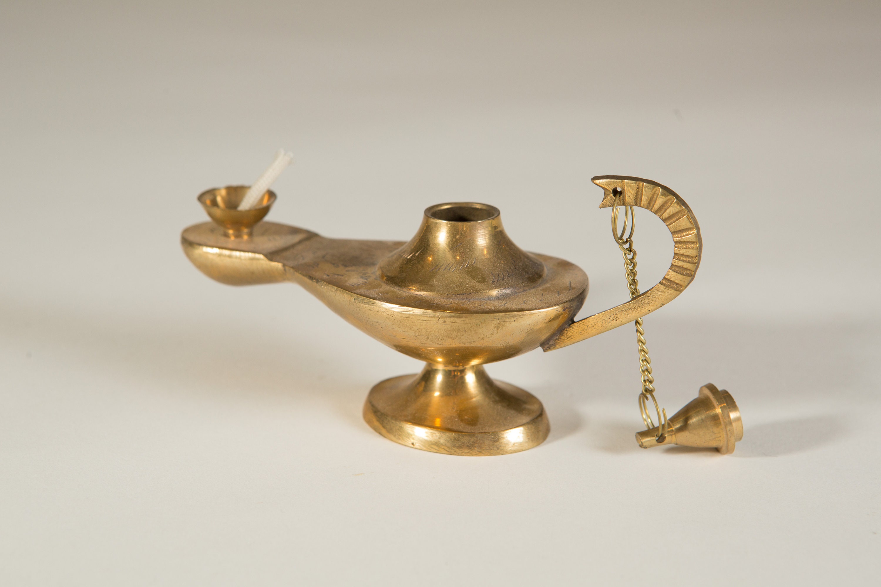 Brass Cup, Oil Lamp, Decorative Items - Vintage Brass Goblet