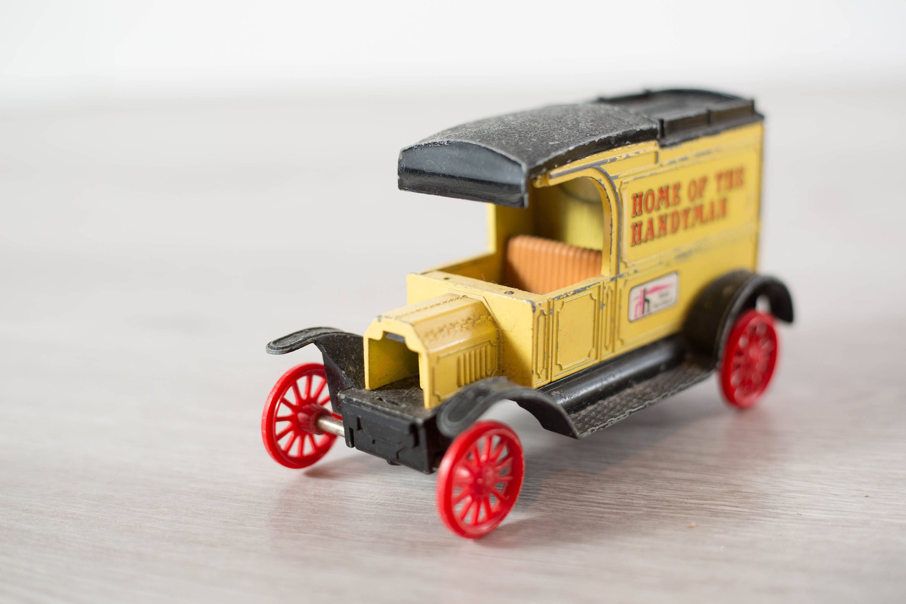 Vintage Home Hardware Trucks / Collectible Yellow Toy Truck Coin Banks