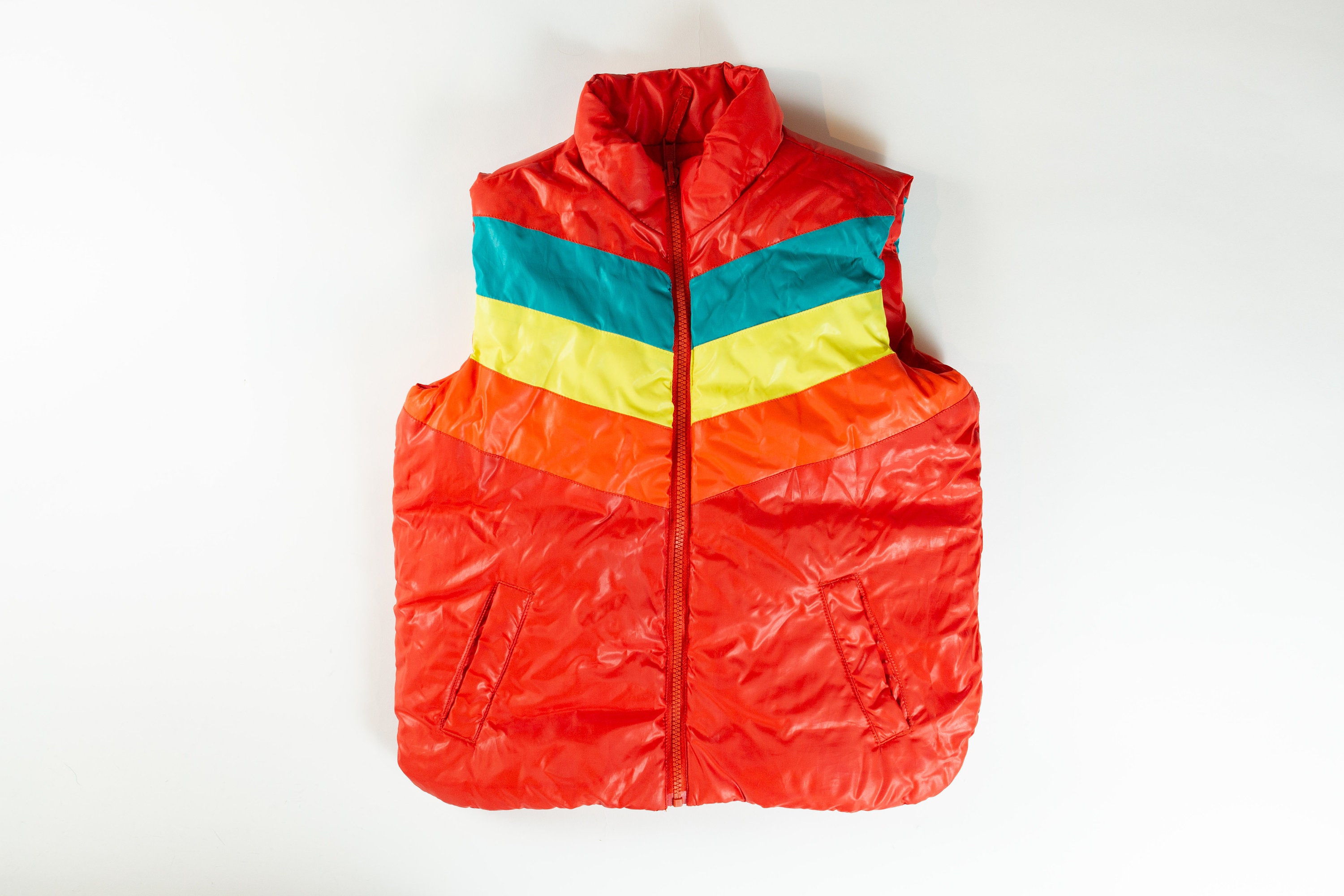 80s Puffer Vest - Etsy