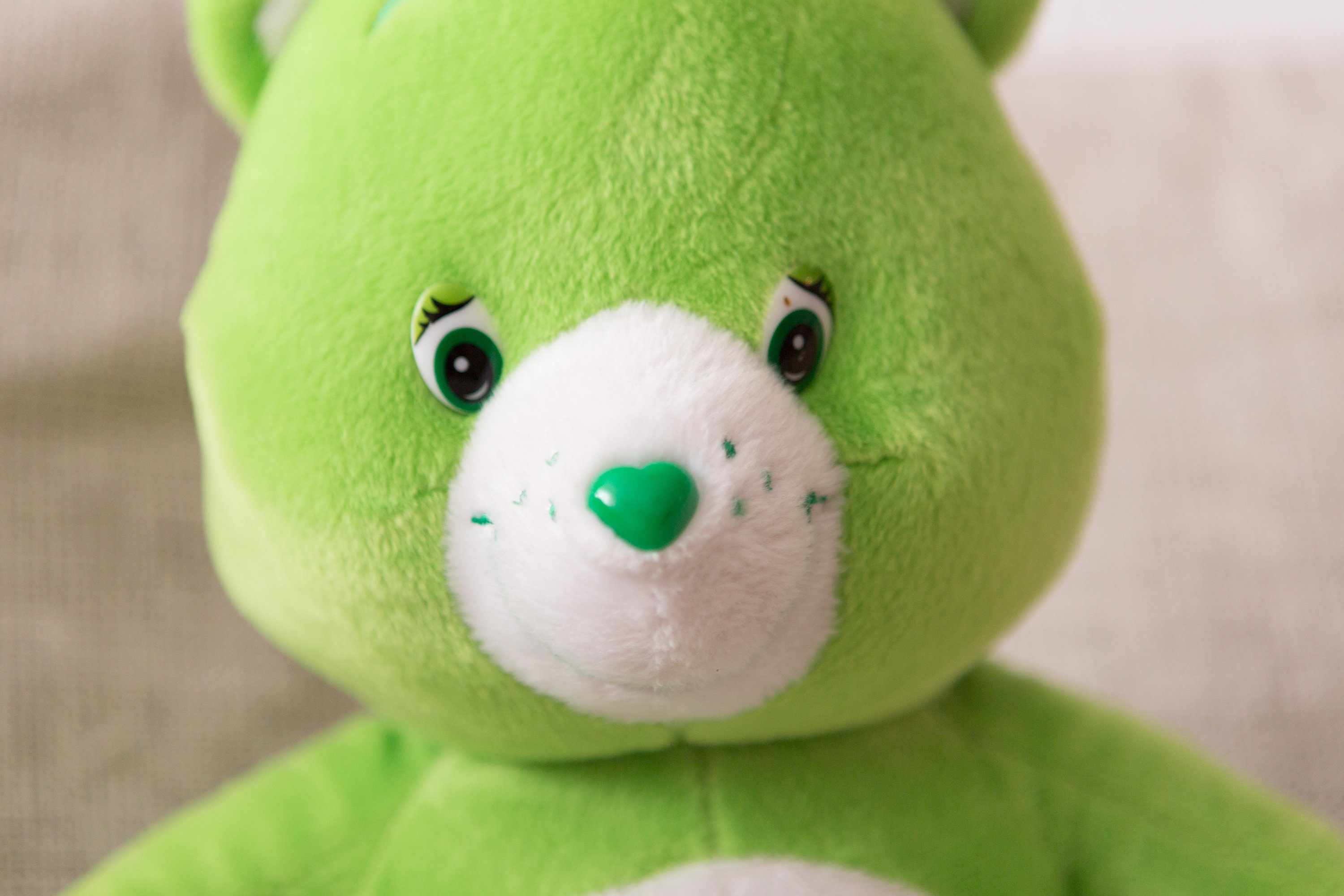 Good Luck Care Bears Green Teddy Bear