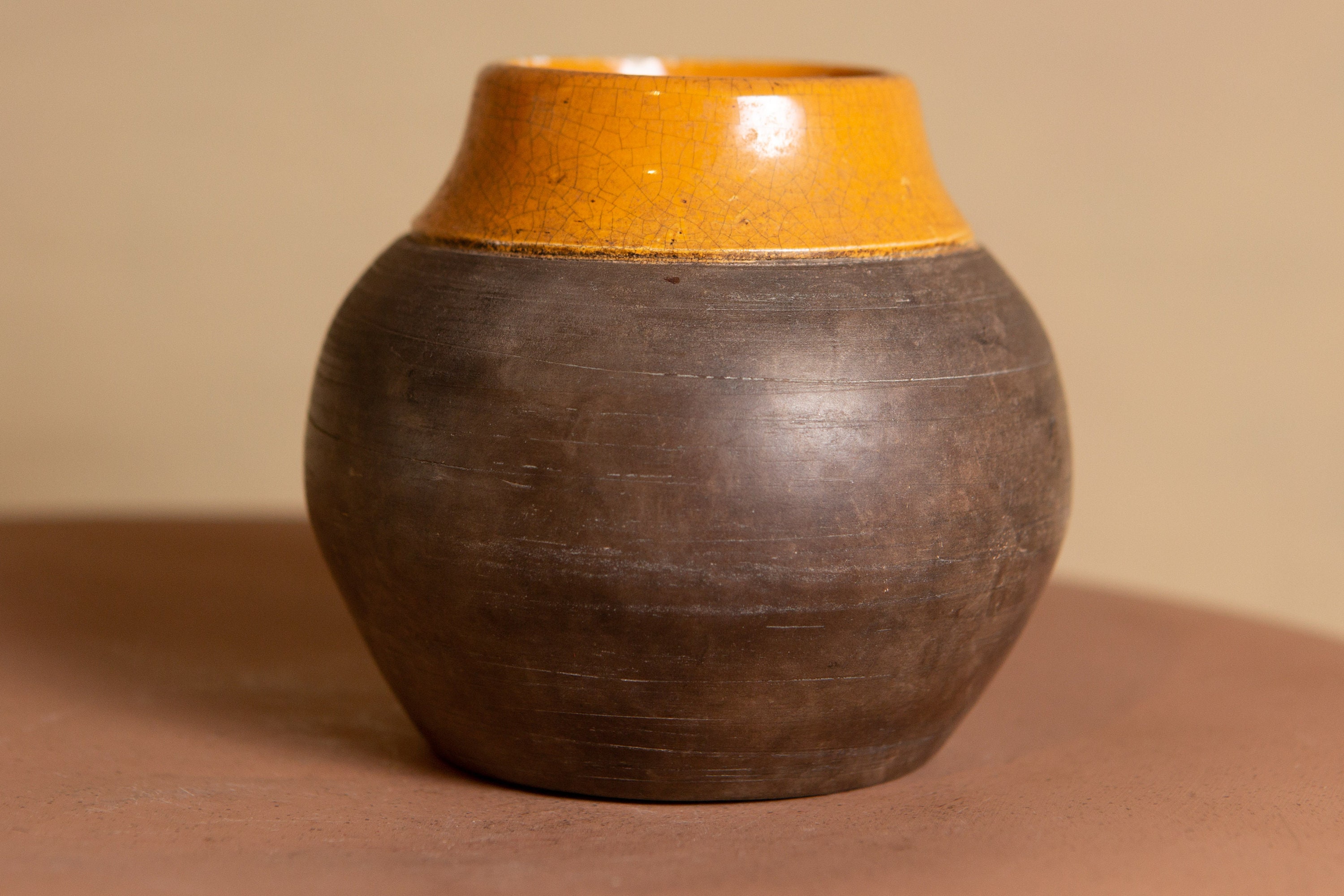 Vintage Ceramic Pots Handmade Studio Ceramic Vintage Earthtone Plant