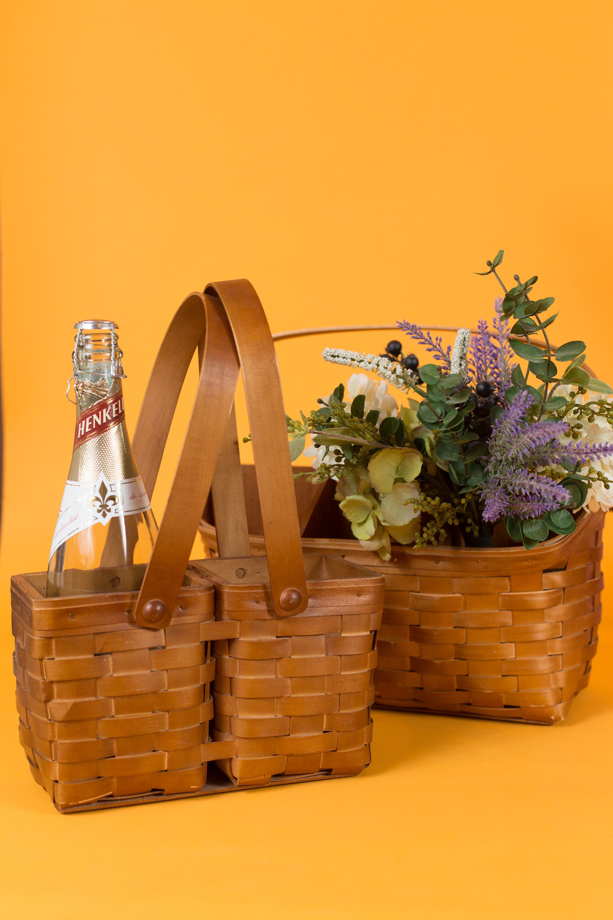 Vintage Wicker Baskets Canadian Maple Baskets Made by Heritage Mint