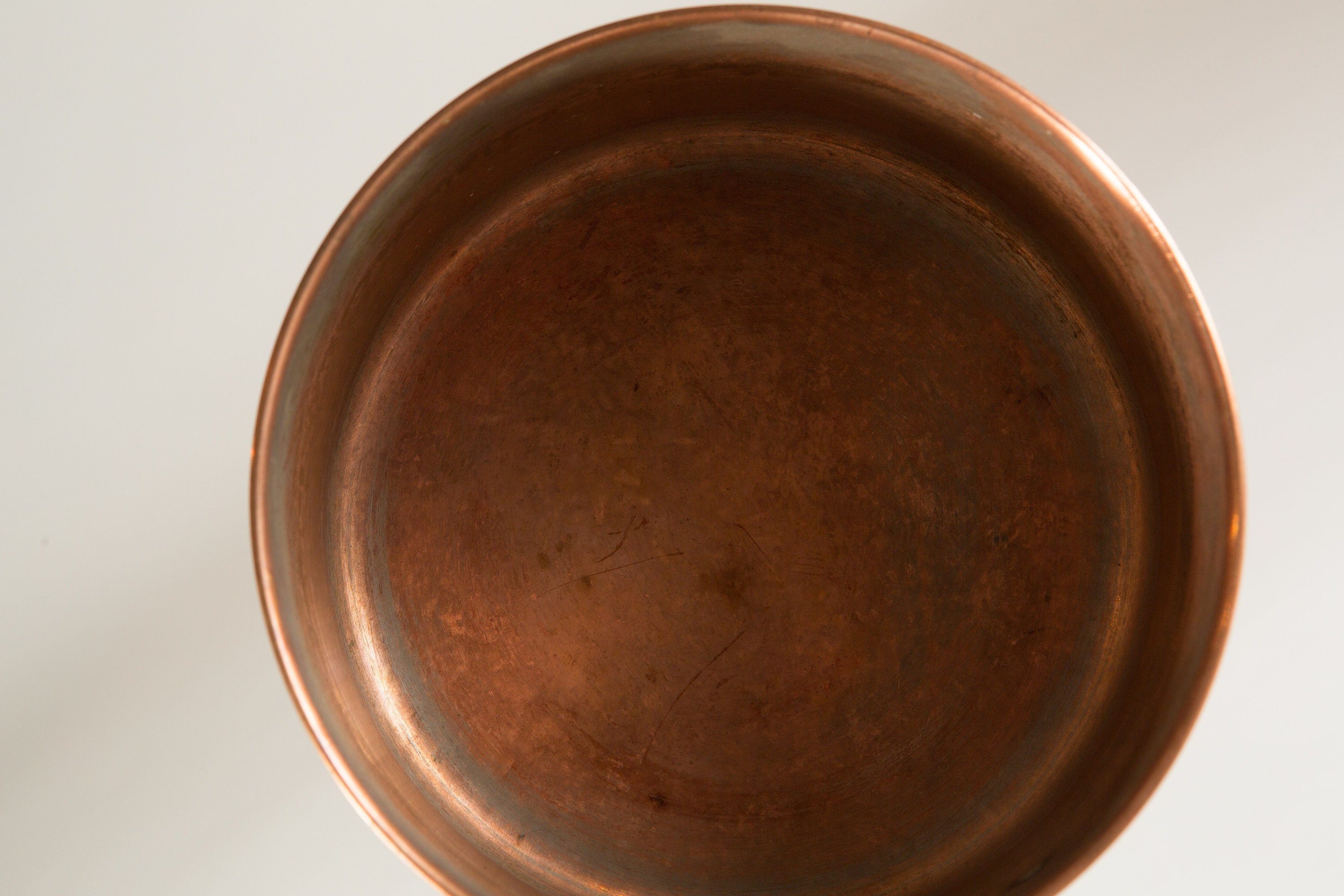 Vintage Copper Pot Made in Portugal with Brass Handles Cooking Pot French Country Decor