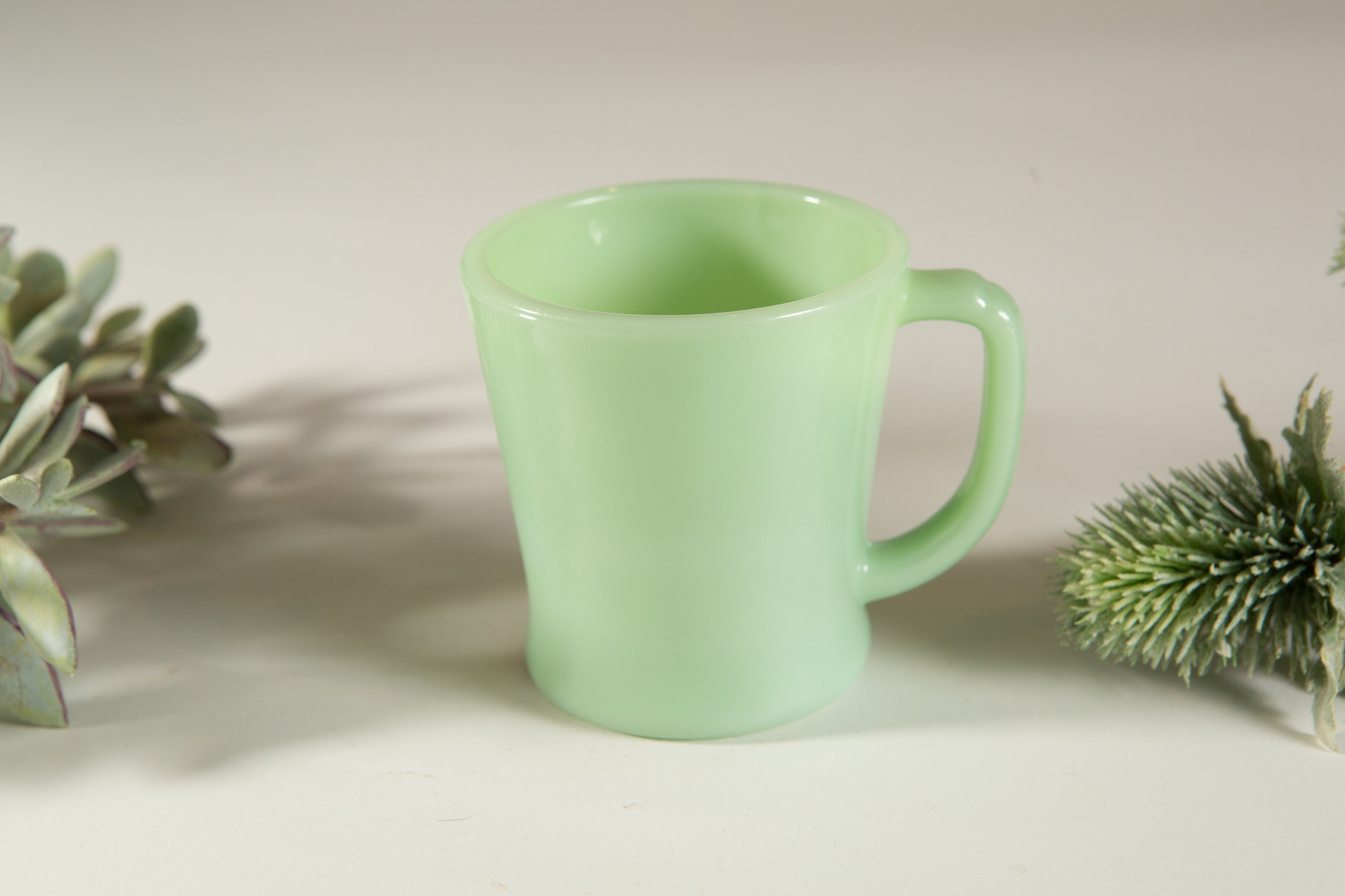 vintage milk glass coffee mug