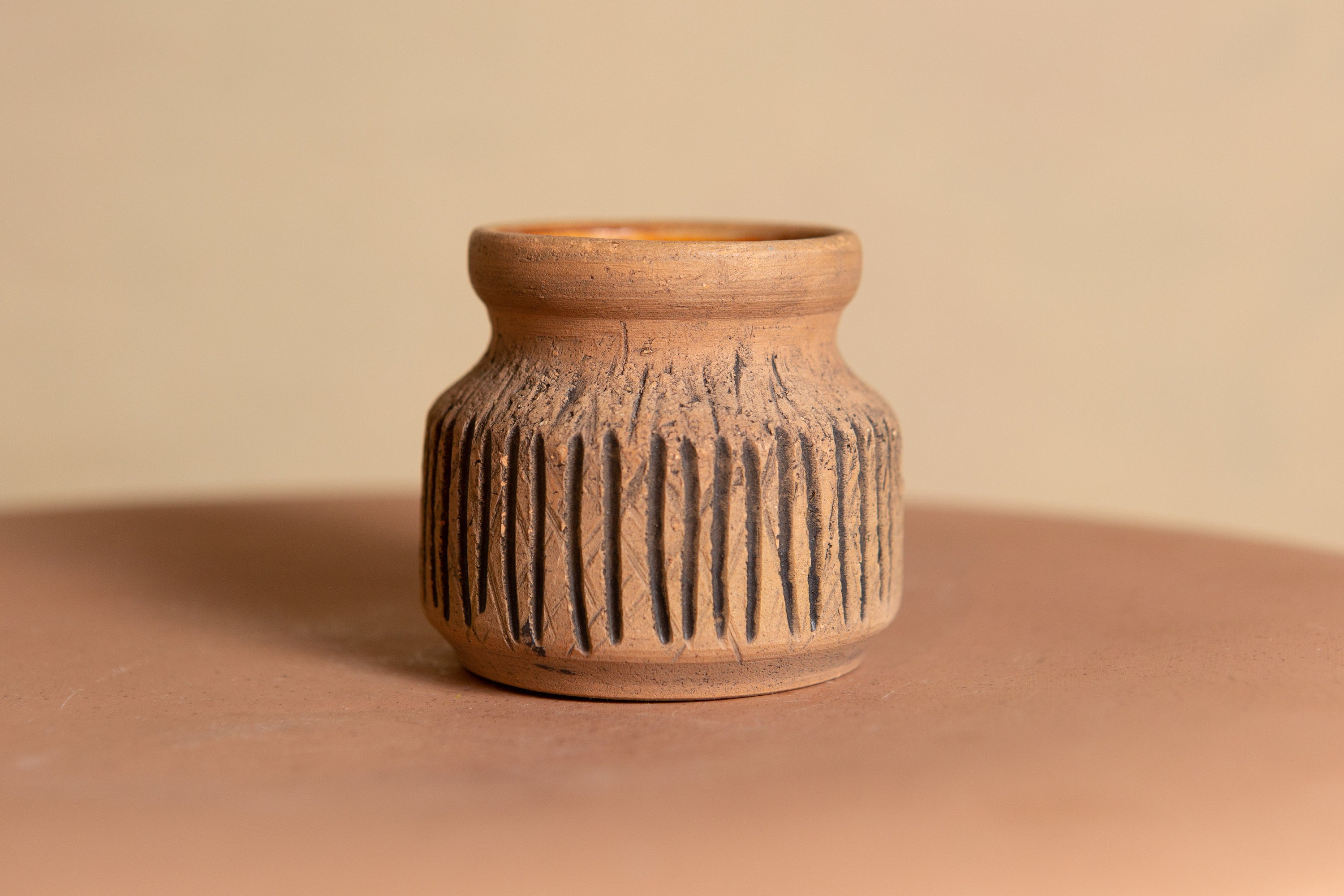 Vintage Ceramic Pots Handmade Studio Ceramic Vintage Earthtone Plant