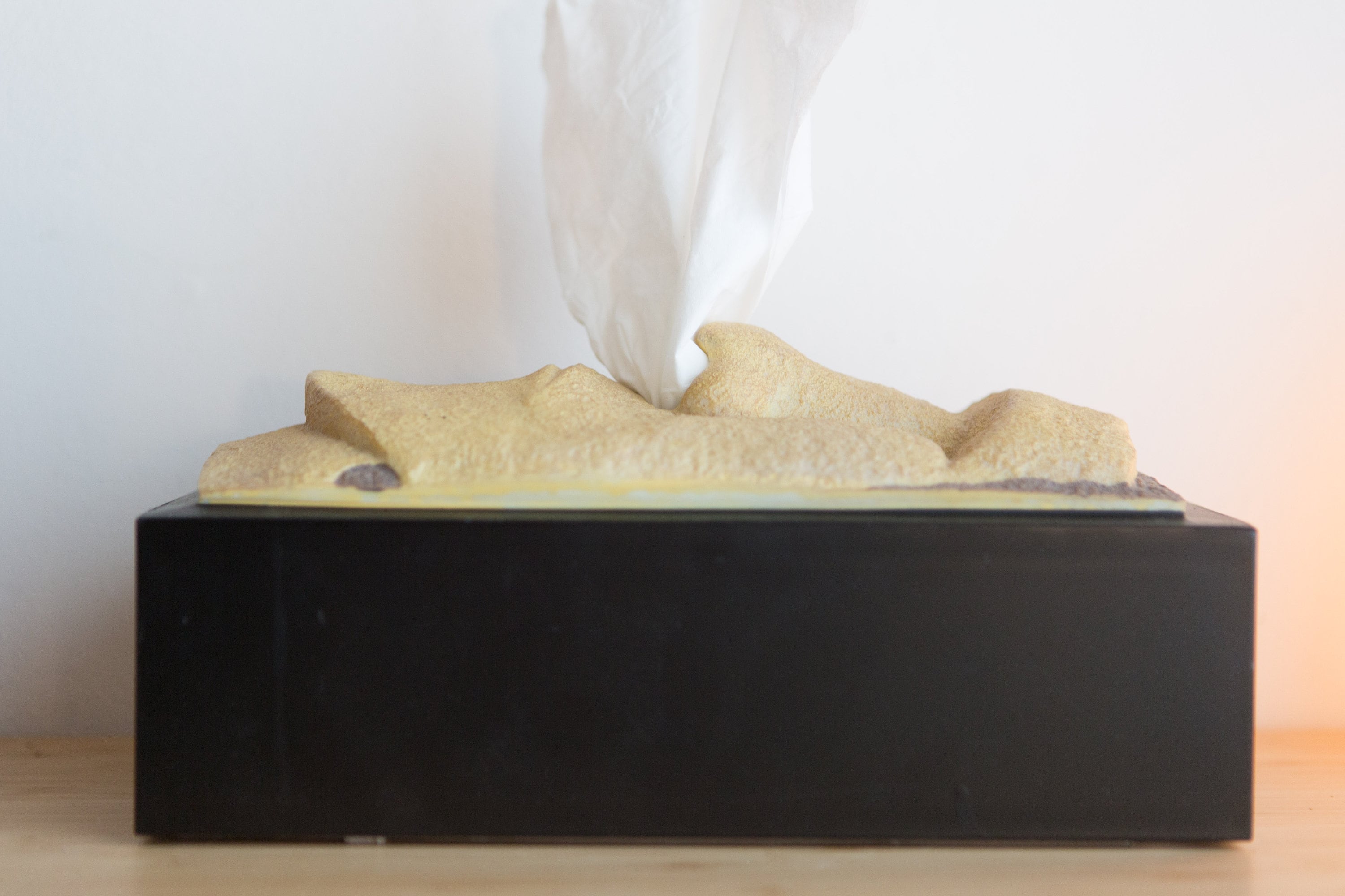 Easter Island Moai Tissue Box Cover / Tiki Head Kleenex Box With Nose