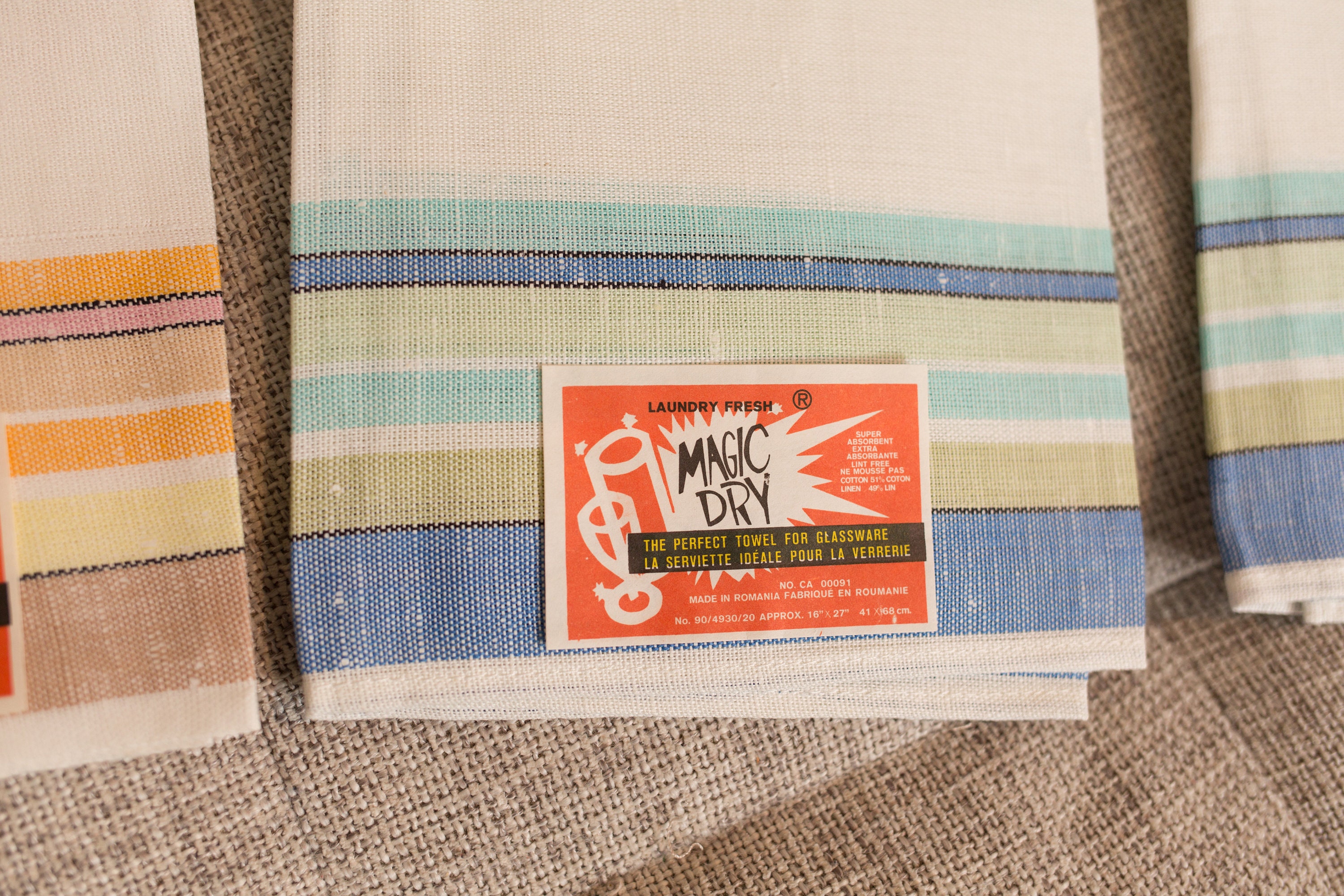 Deadstock Linen Tea Towel Set